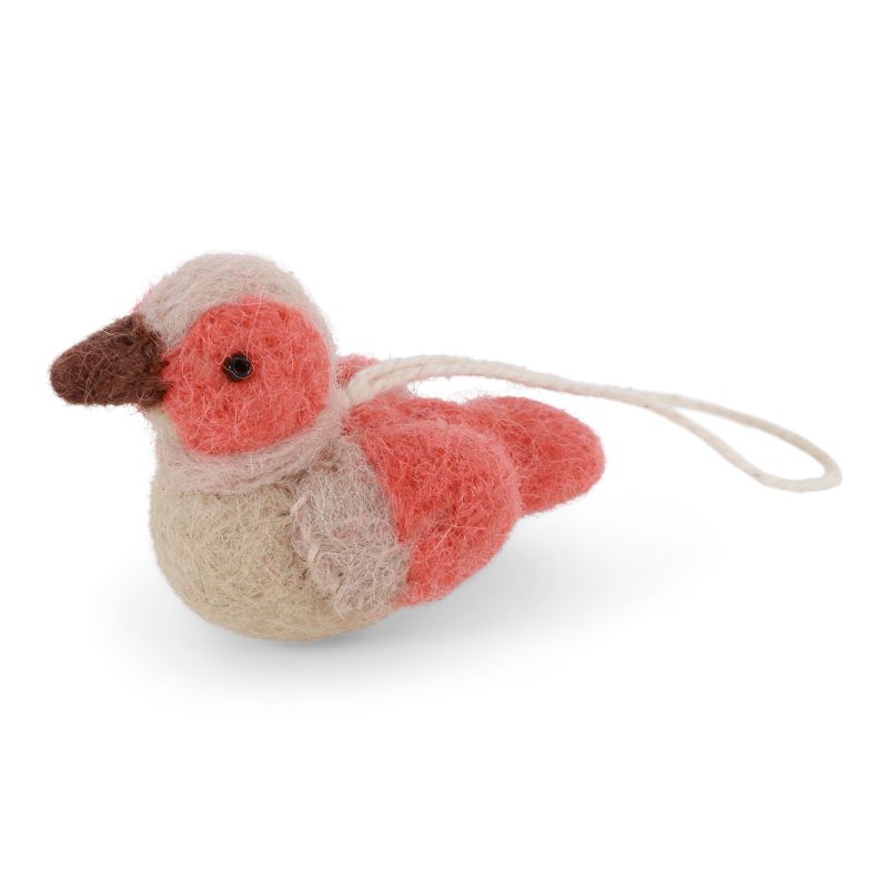 Mini Sparrow - Coral/Beige - Gry & Sif - H:3 L:5,5 cm