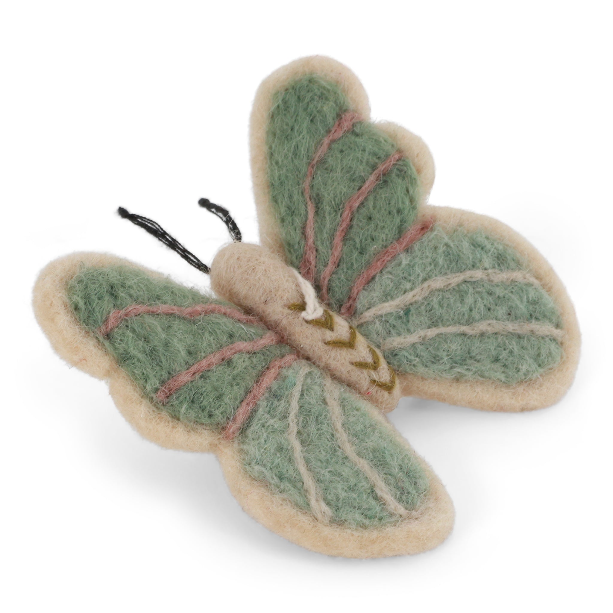 Butterfly - Green - Gry & Sif - H:8 W:7 cm
