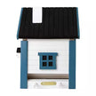 Multi-Fuglekasse/Foderhus - White and Blue Cottage - Ekskl. Pæl