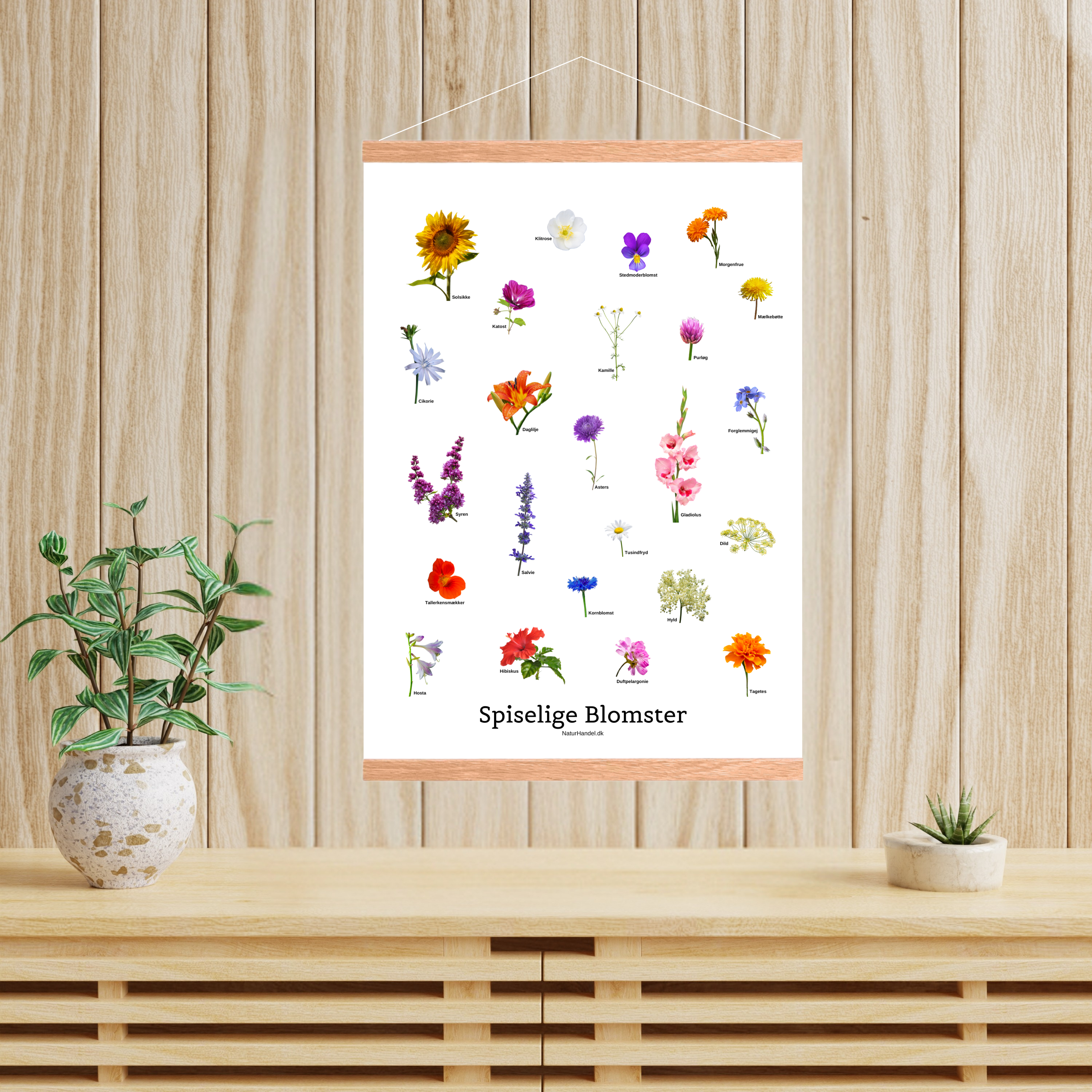 Spiselige Blomster Plakat