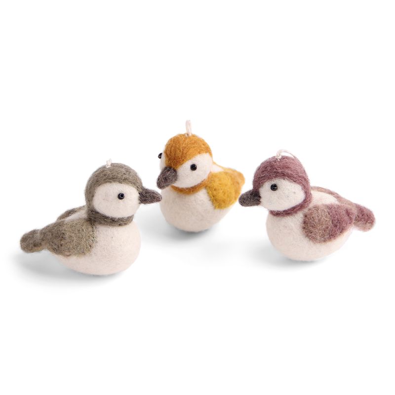 Sparrows Colorful - Sæt med 3 - Gry & Sif - L: 5 H: 5 W: 3 cm
