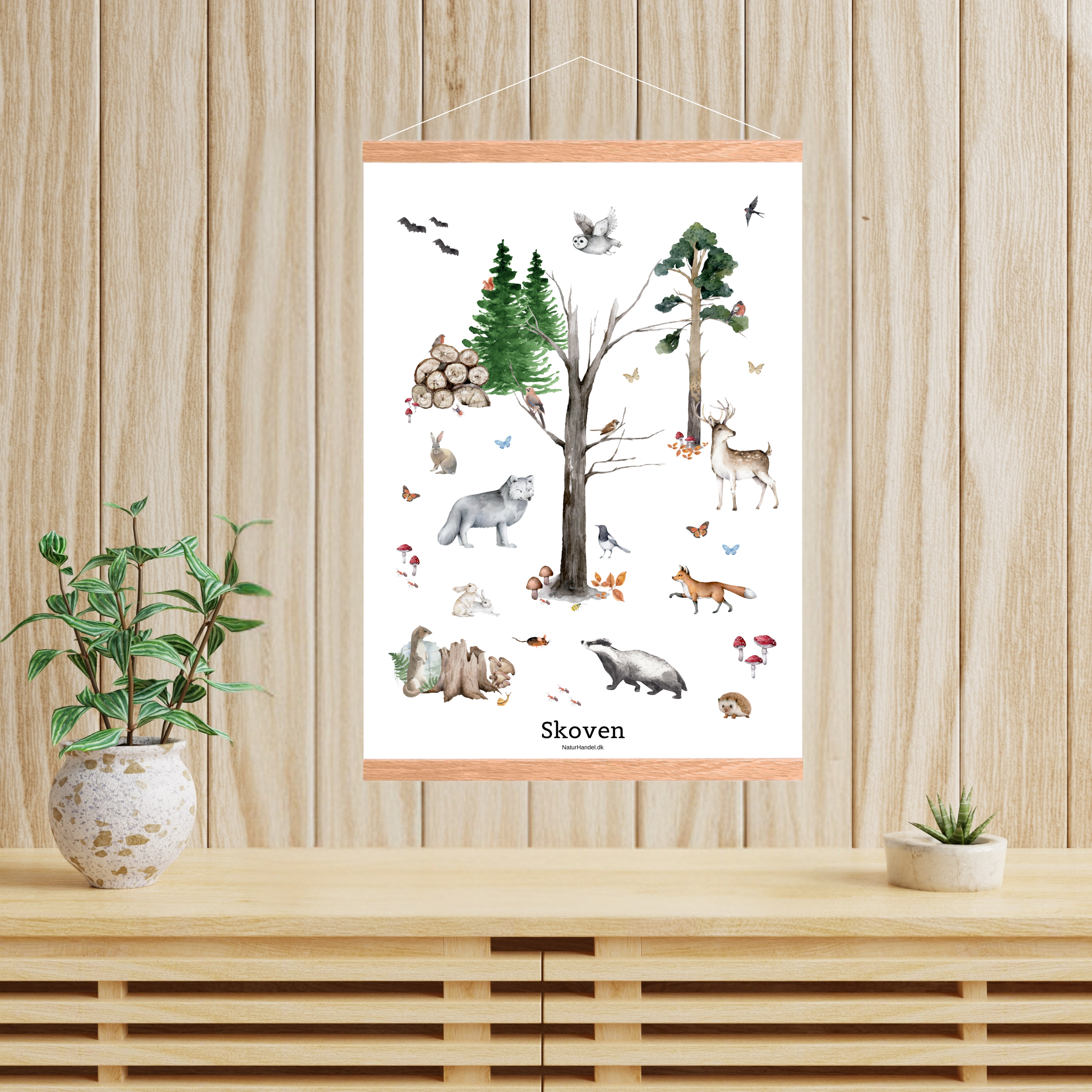 Skoven Plakat - Børneplakat