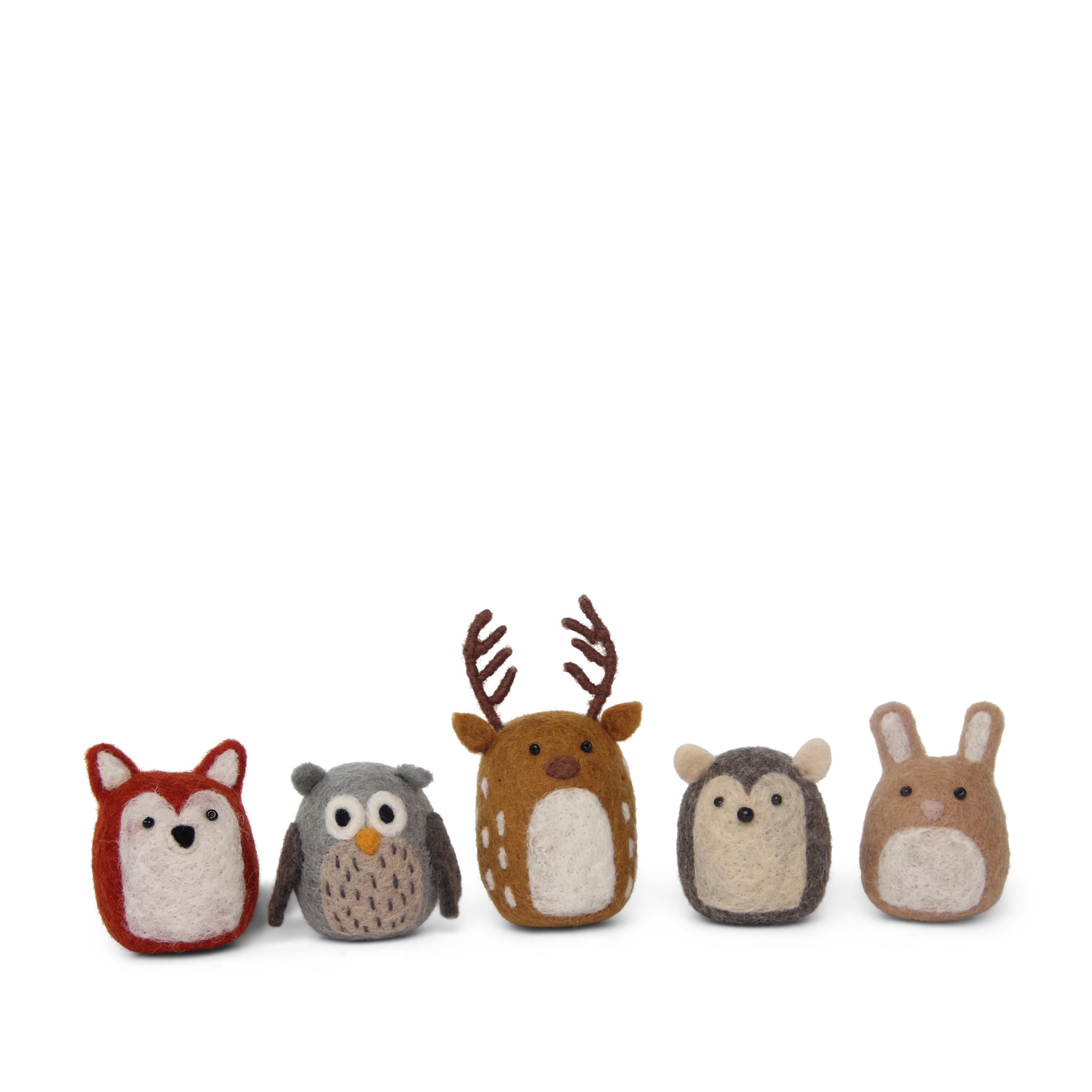 Forest Animals - Sæt m. 5 - Gry & Sif - H:8 cm
