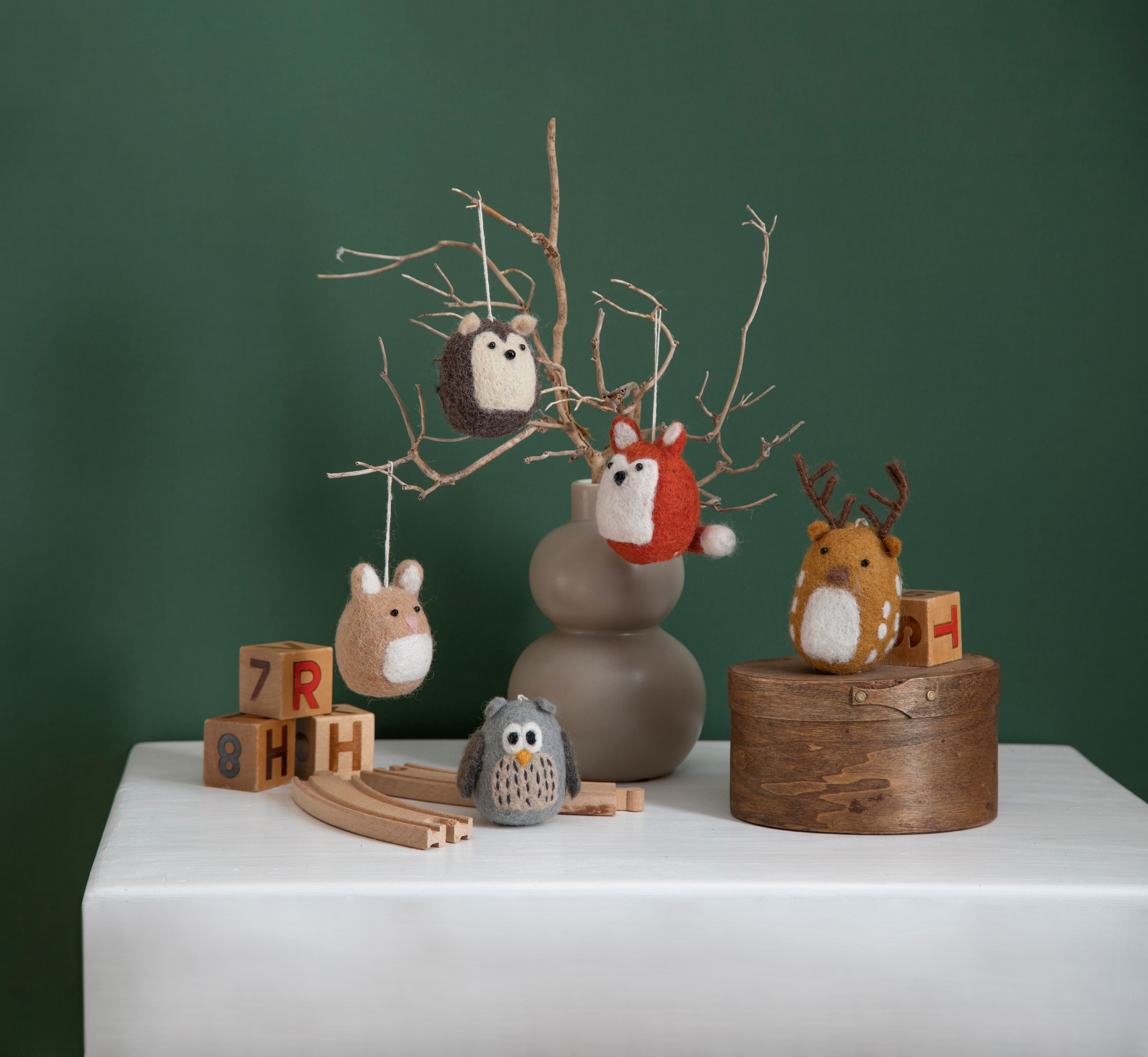 Forest Animals - Sæt m. 5 - Gry & Sif - H:8 cm