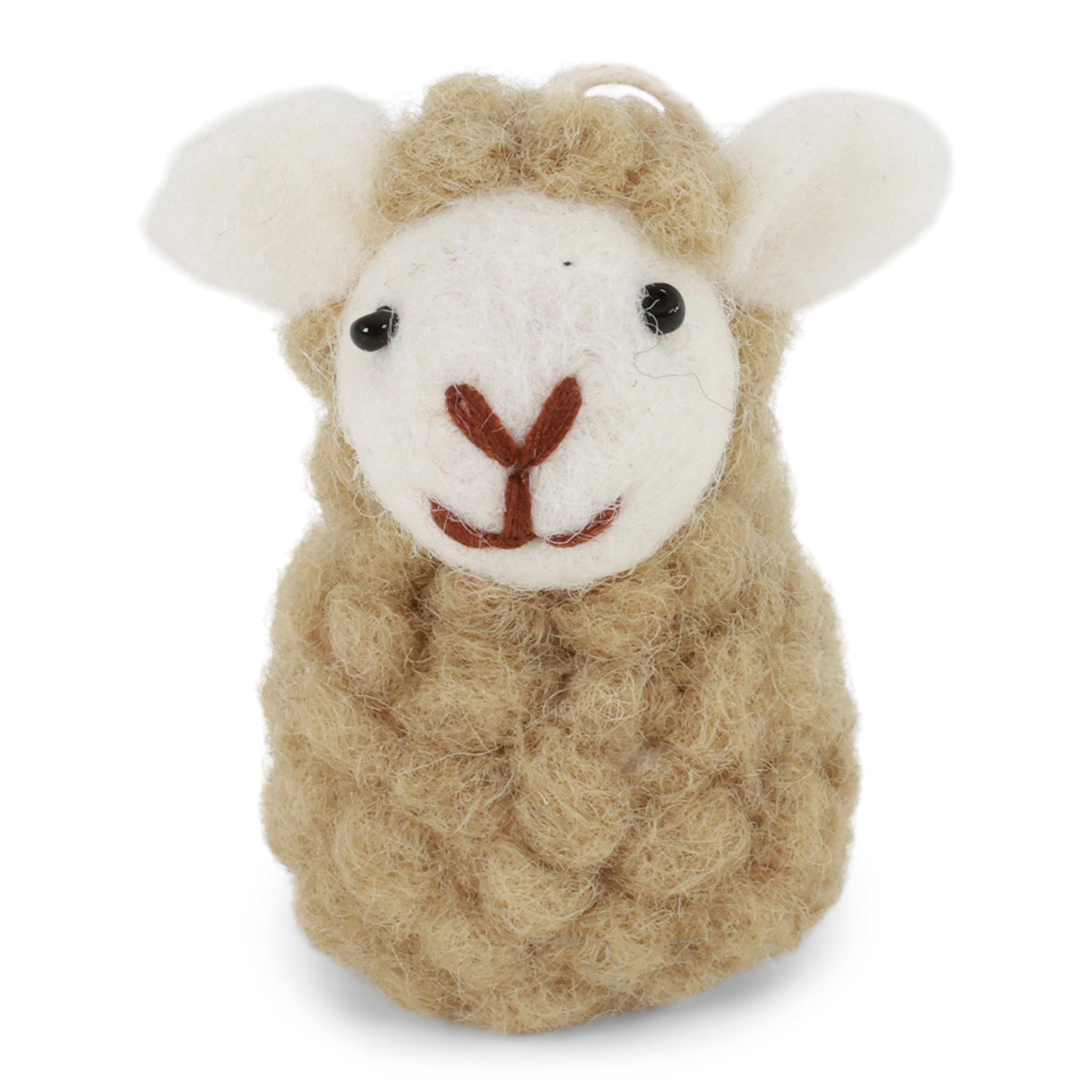Sitting Sheep - Dusty Green - Gry & Sif - H:5 Ø:3,5 cm