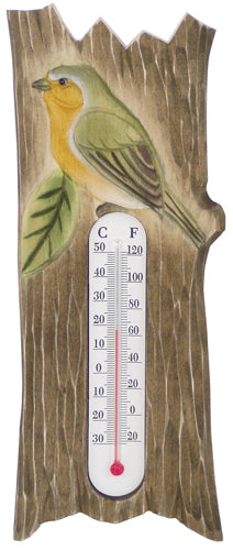 Vægtermometer i træ med Rødhals H:24 B: 8 cm – Trade Winds