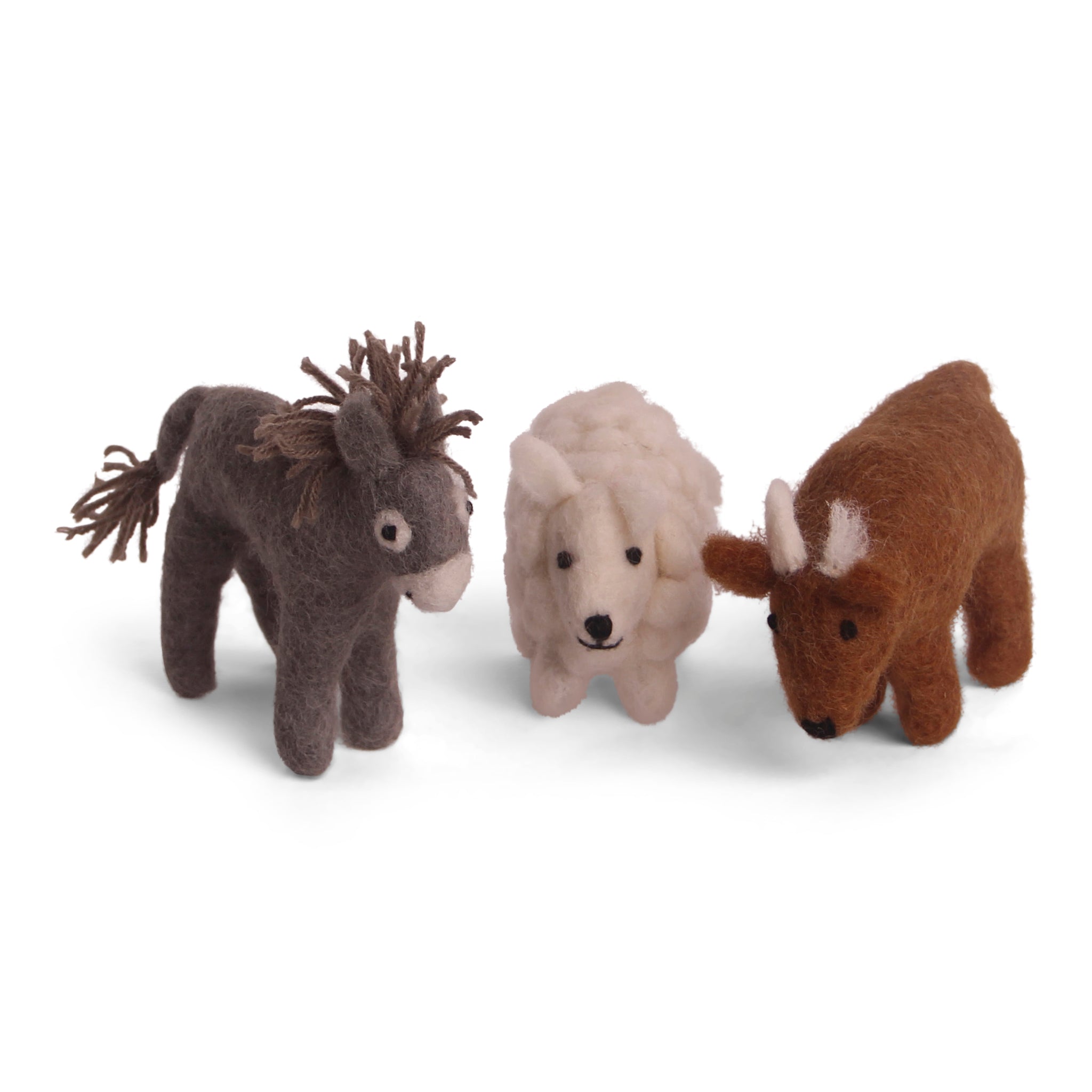 Donkey, Sheep & Ox - Gry & Sif - H:8 L:10 W: 3 cm