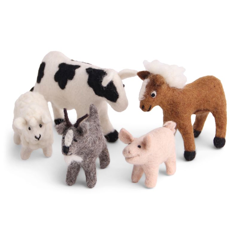 Farm Animals - Sæt m. 5 - Gry & Sif - H:6