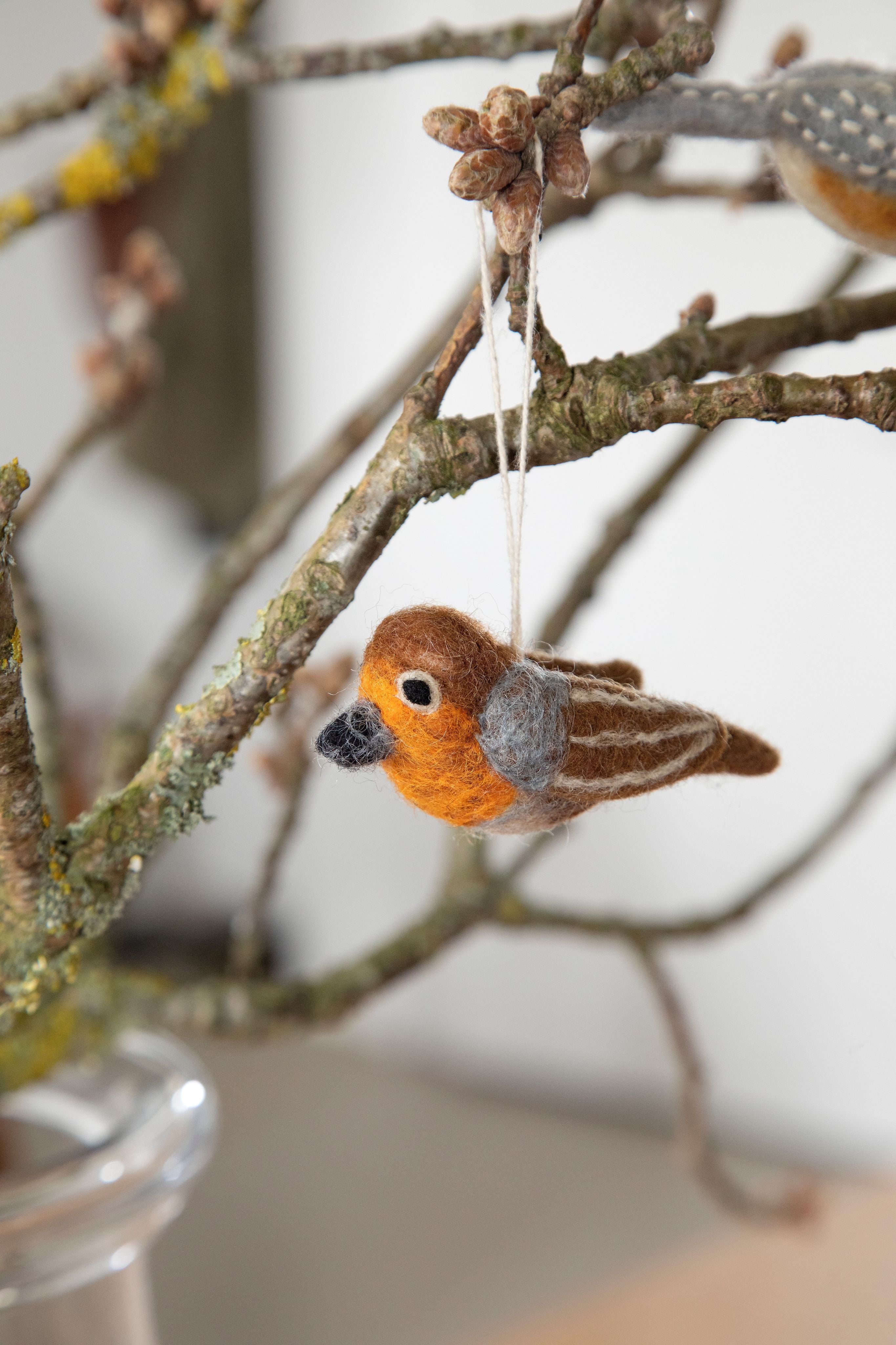 Bird - Robin - Gry & Sif - H:4 L:8 W: 4 cm