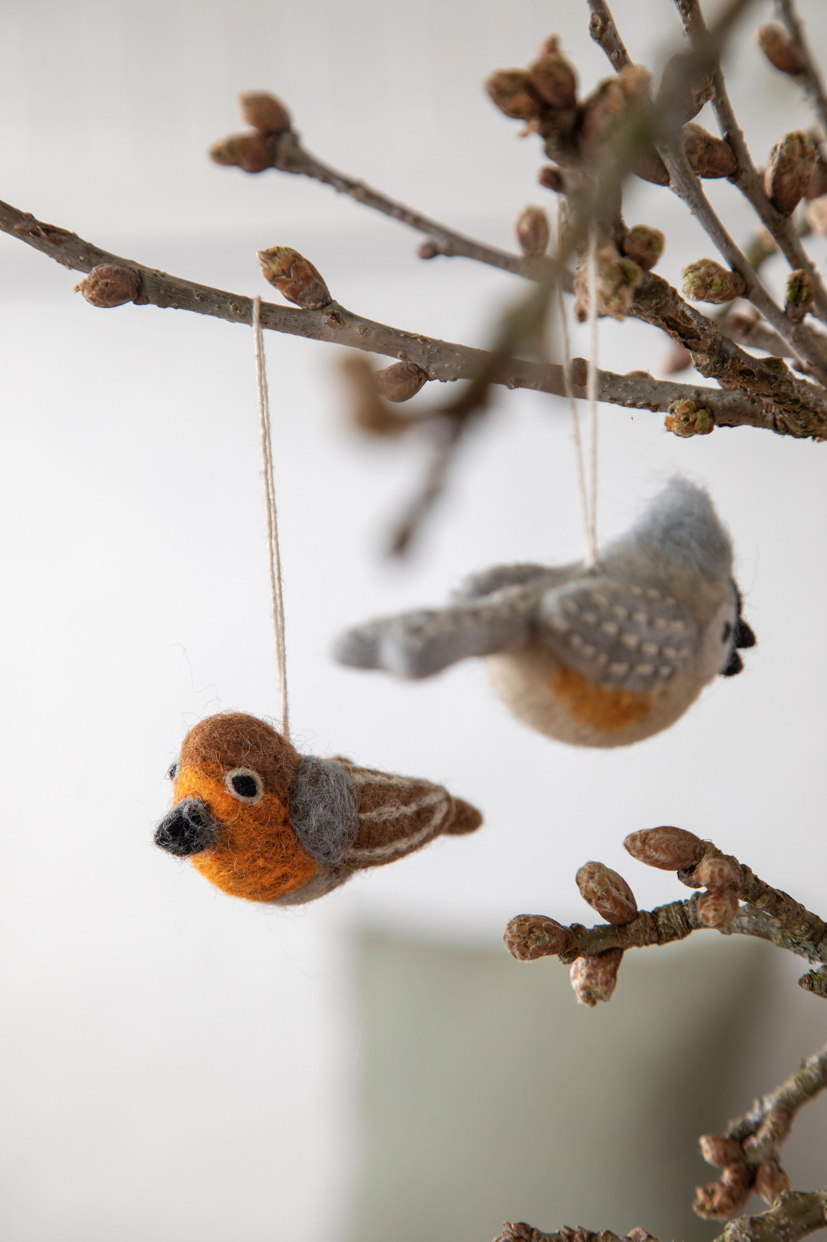 Bird - Robin - Gry & Sif - H:4 L:8 W: 4 cm