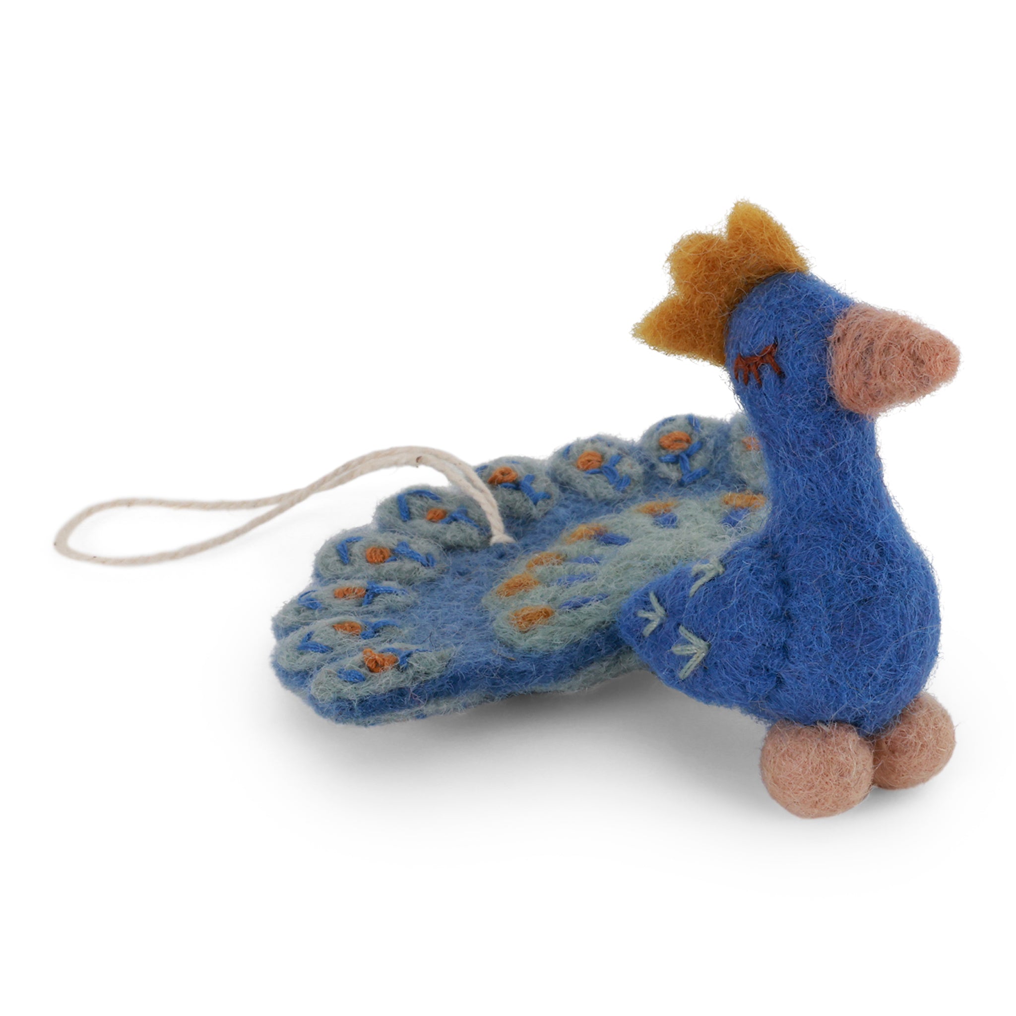 Peacock - Blue - Gry & Sif - H:7 L: 6 W: 9 cm