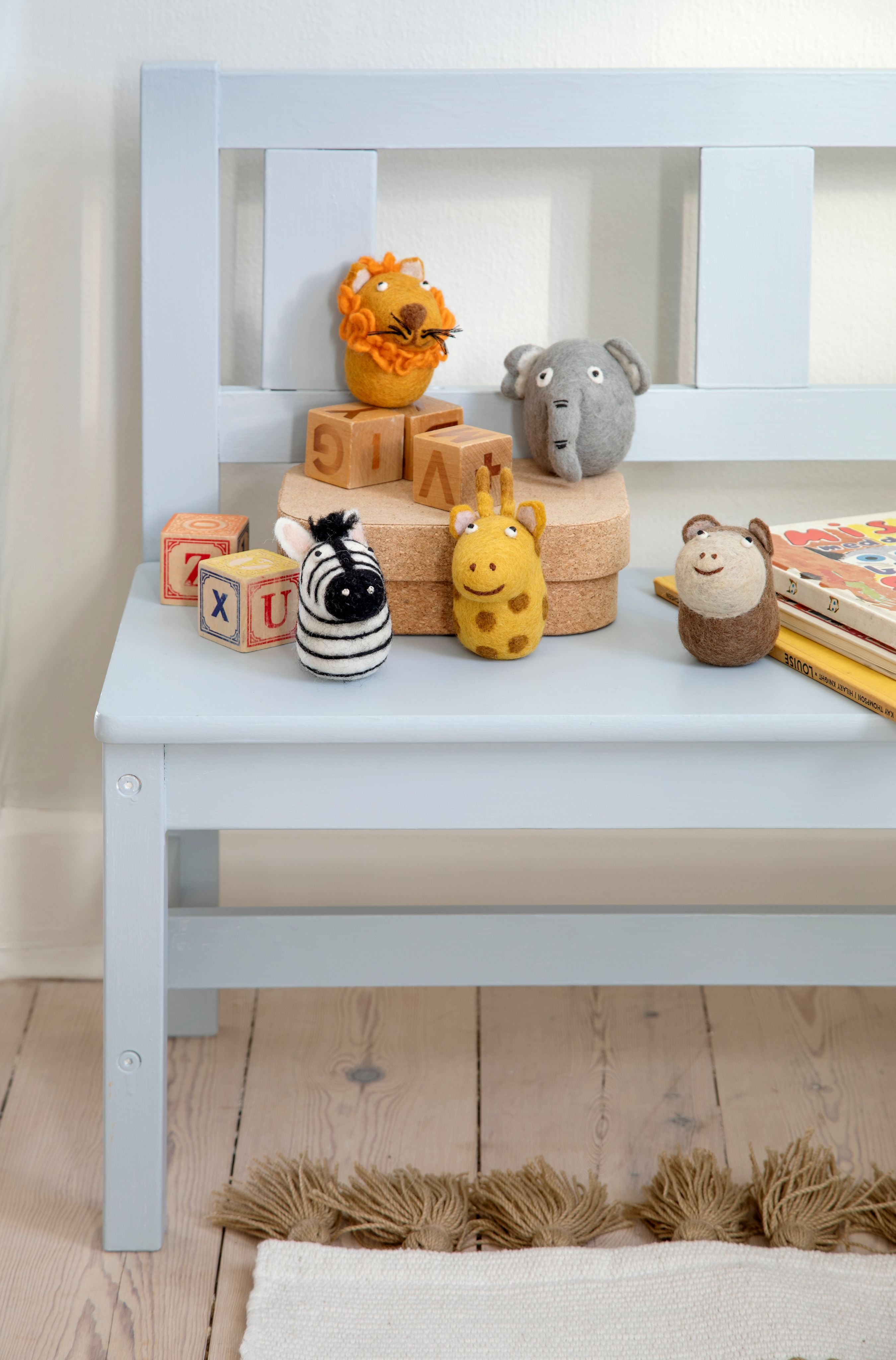 Safari Animals - Sæt m. 5 - Gry & Sif - H:6 cm