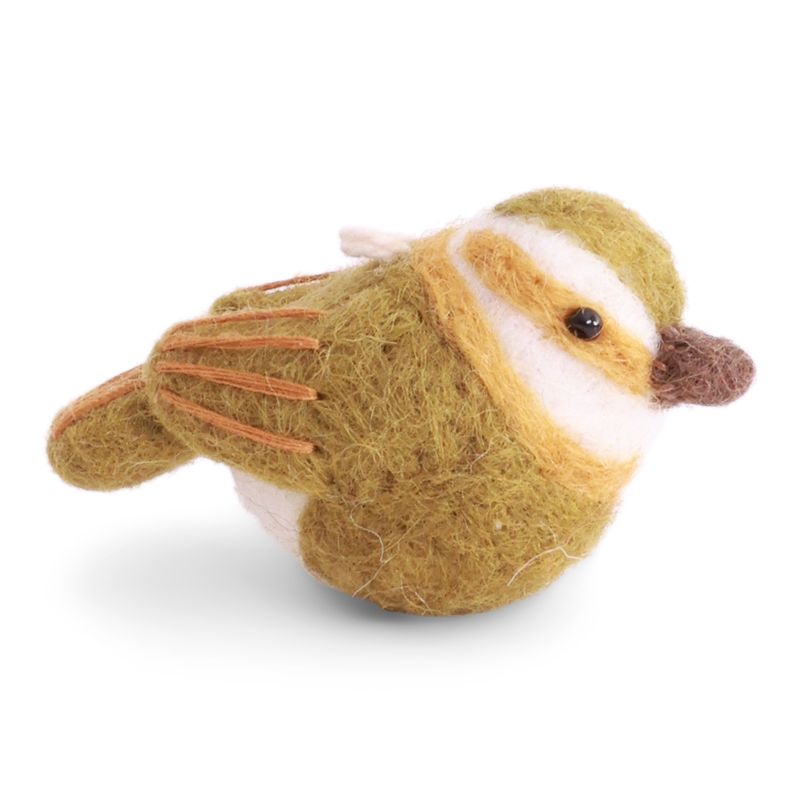 Spinus Bird - Moss Green - Gry & Sif - H:4 L:6 cm