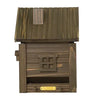 Multi-Fuglekasse/Foderhus - Green Umber - Ekskl. Pæl