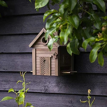 Multi-Fuglekasse/Foderhus - Green Umber - Ekskl. Pæl