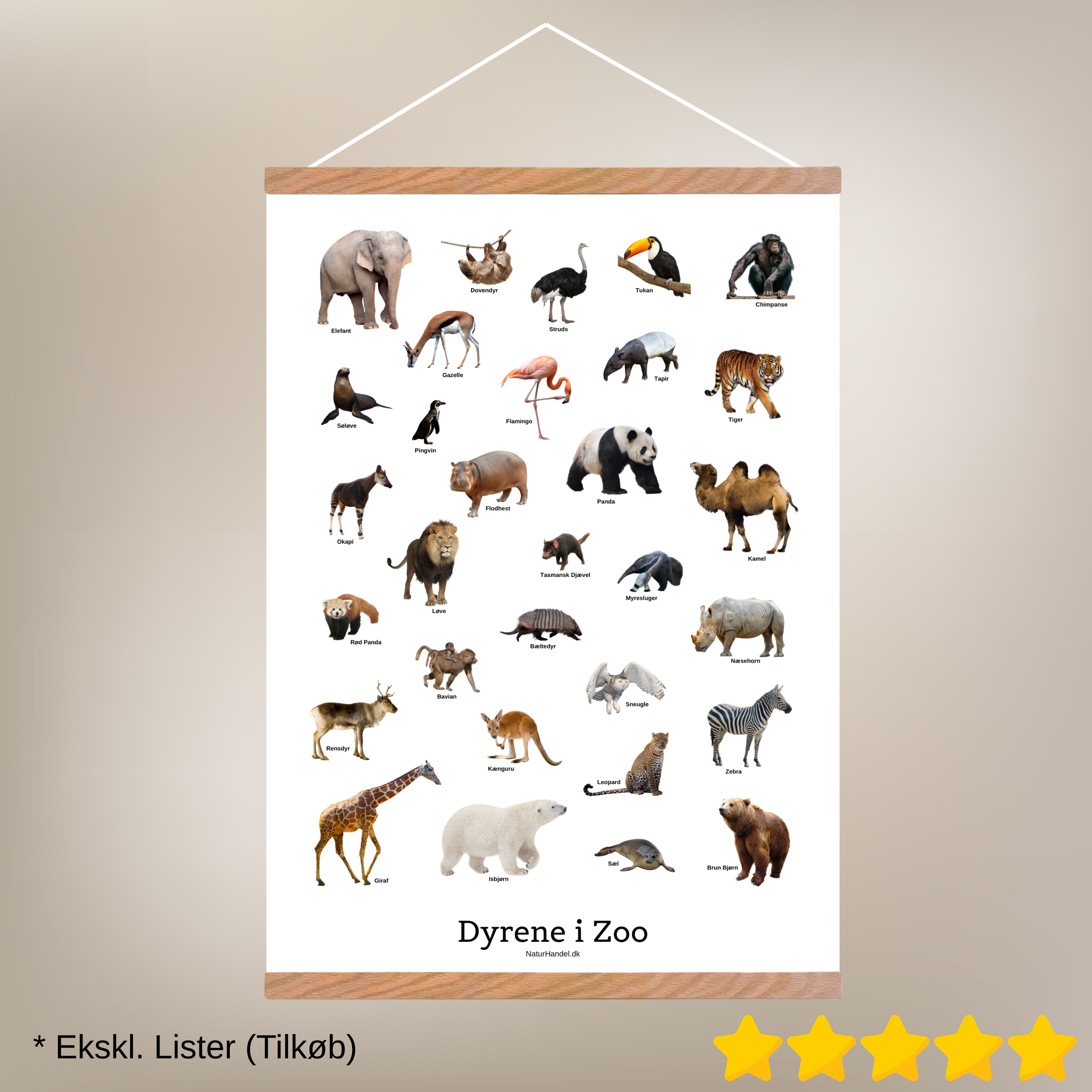 Dyrene I Zoo Plakat