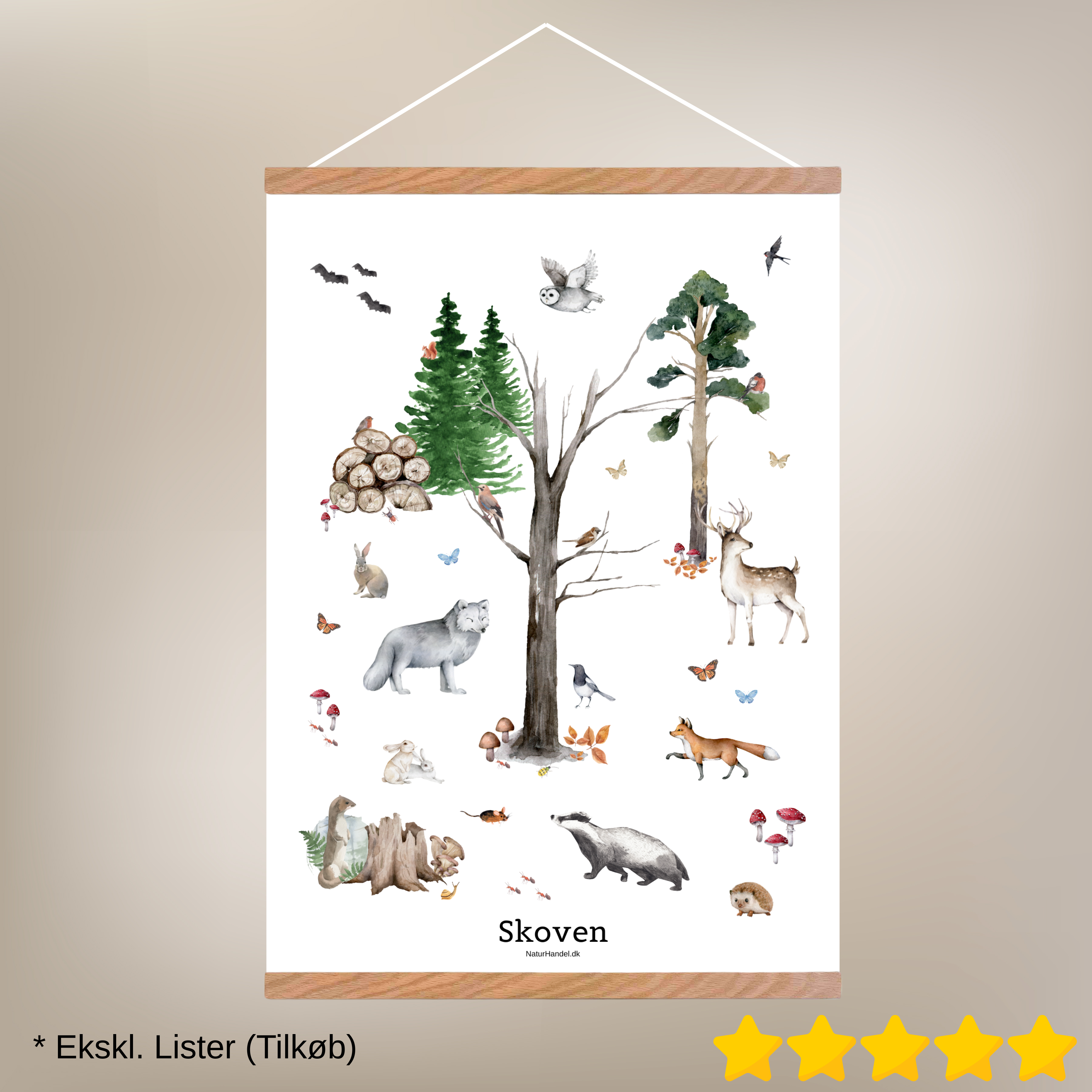 Skoven Plakat - Børneplakat