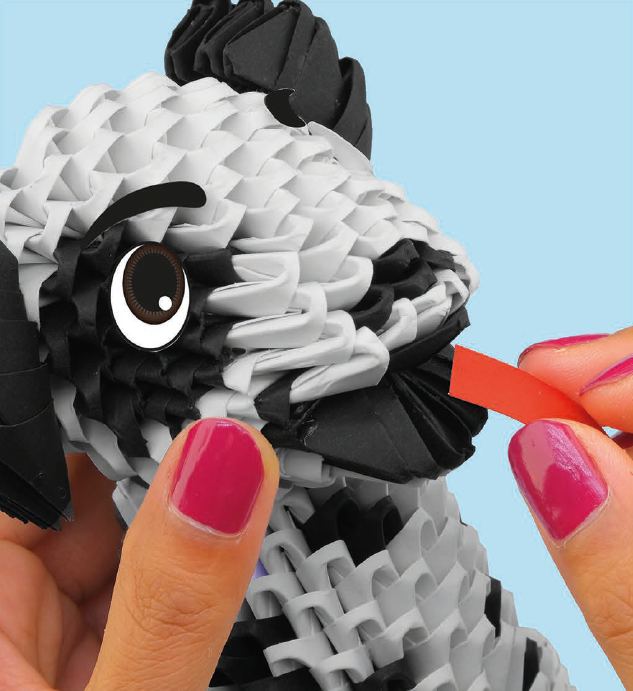 3D Dalmatiner - Origami (Byg-selv papirskulptur - 711 pcs)