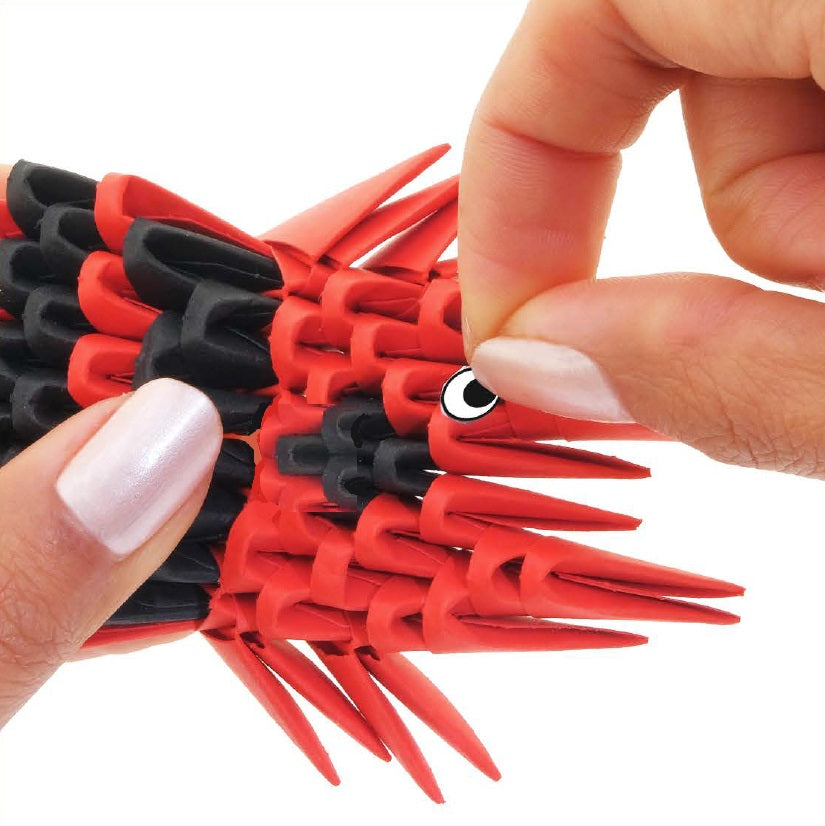 3D Edderkop - Origami (Byg-selv papirskulptur)