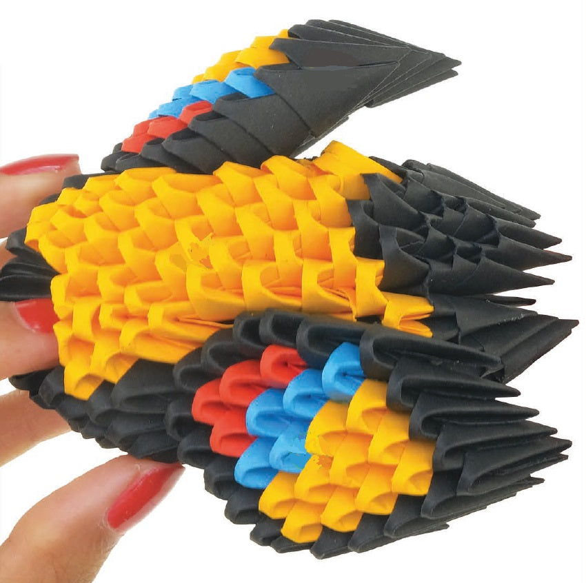 3D Hane - Origami (Byg-selv papirskulptur - 517 pcs)