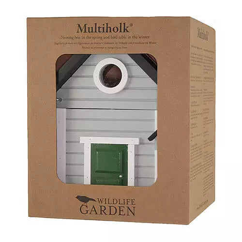 Multi-Fuglekasse/Foderhus - Grey Cottage - Ekskl. Pæl
