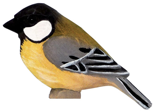 Magnet i træ med Musvit - 7,5 cm – Trade Winds