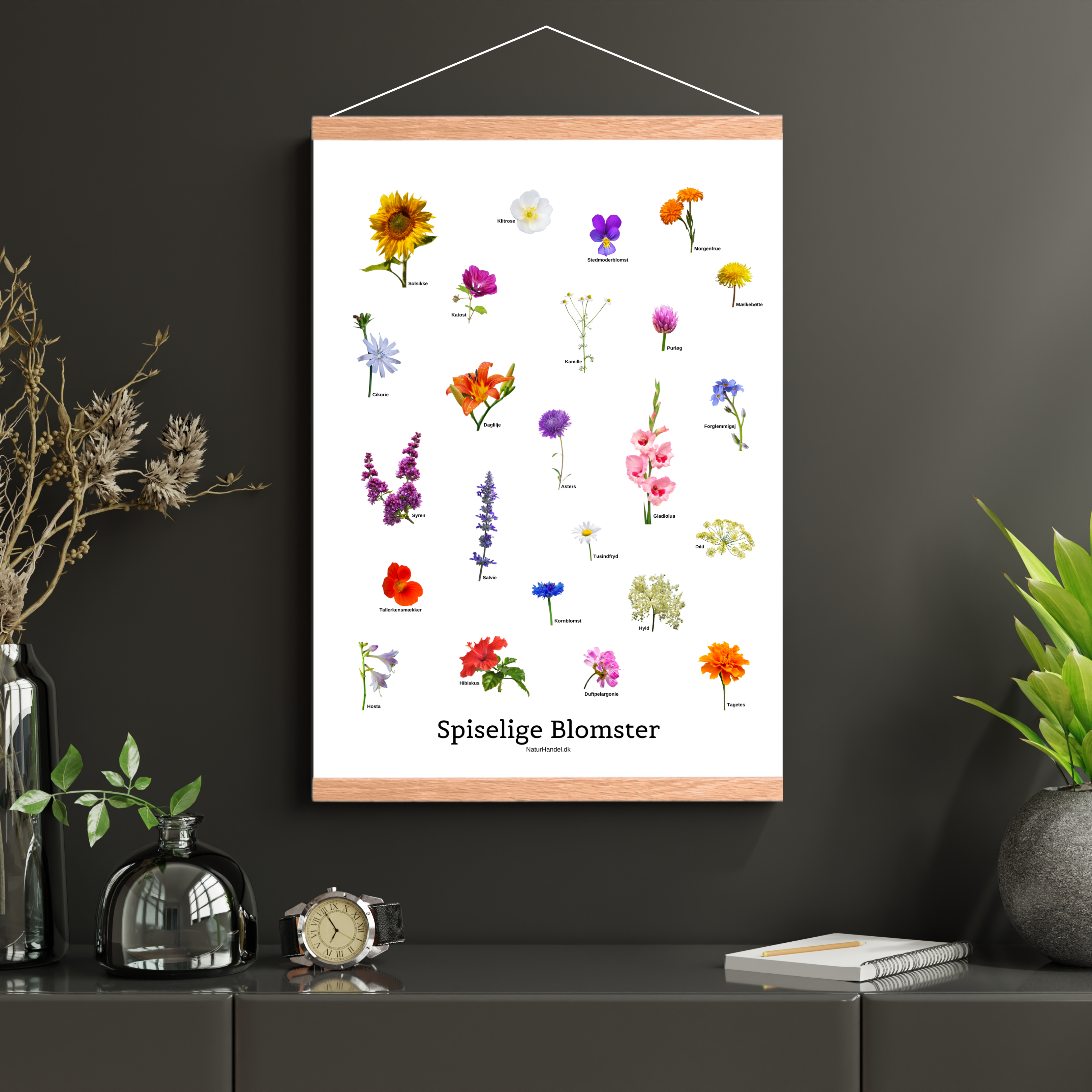 Spiselige Blomster Plakat