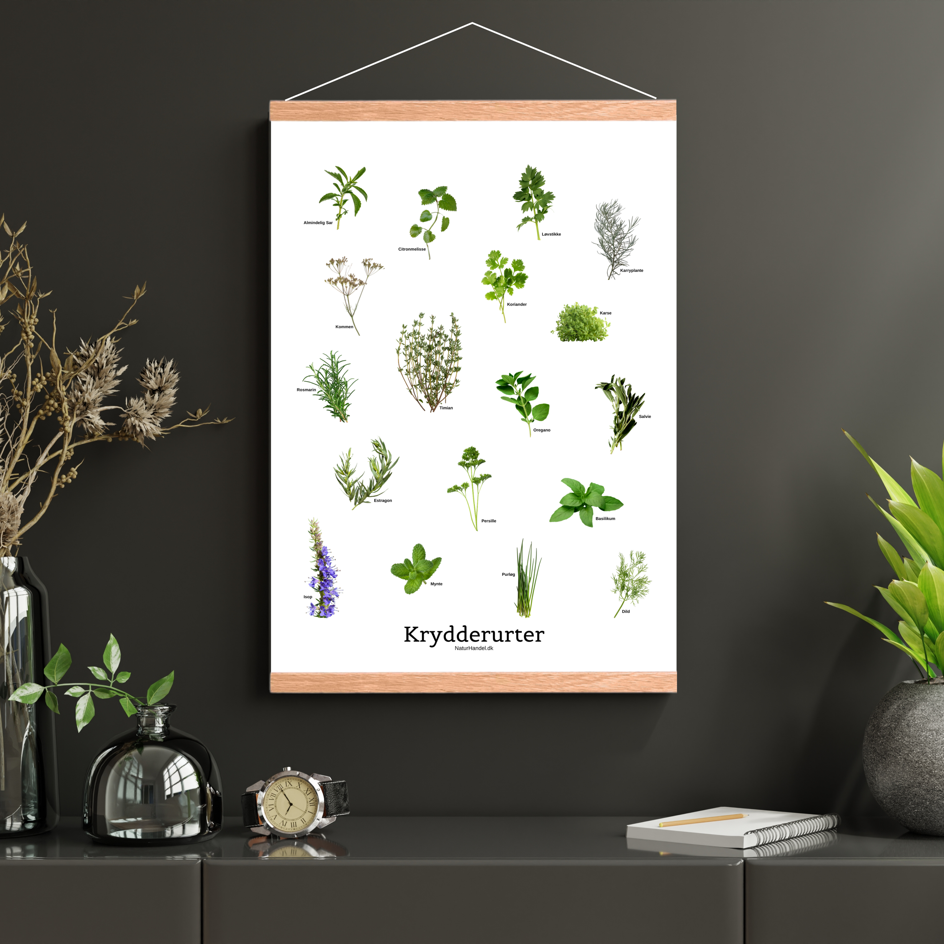 Krydderurter Plakat
