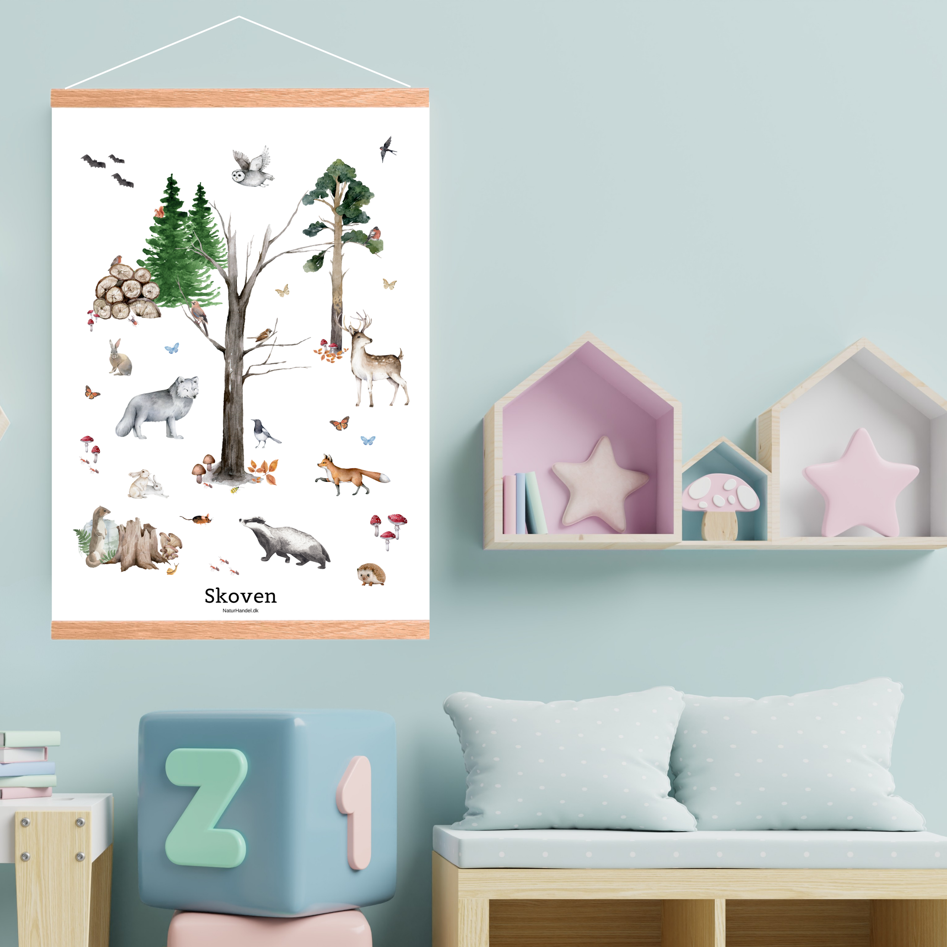 Skoven Plakat - Børneplakat