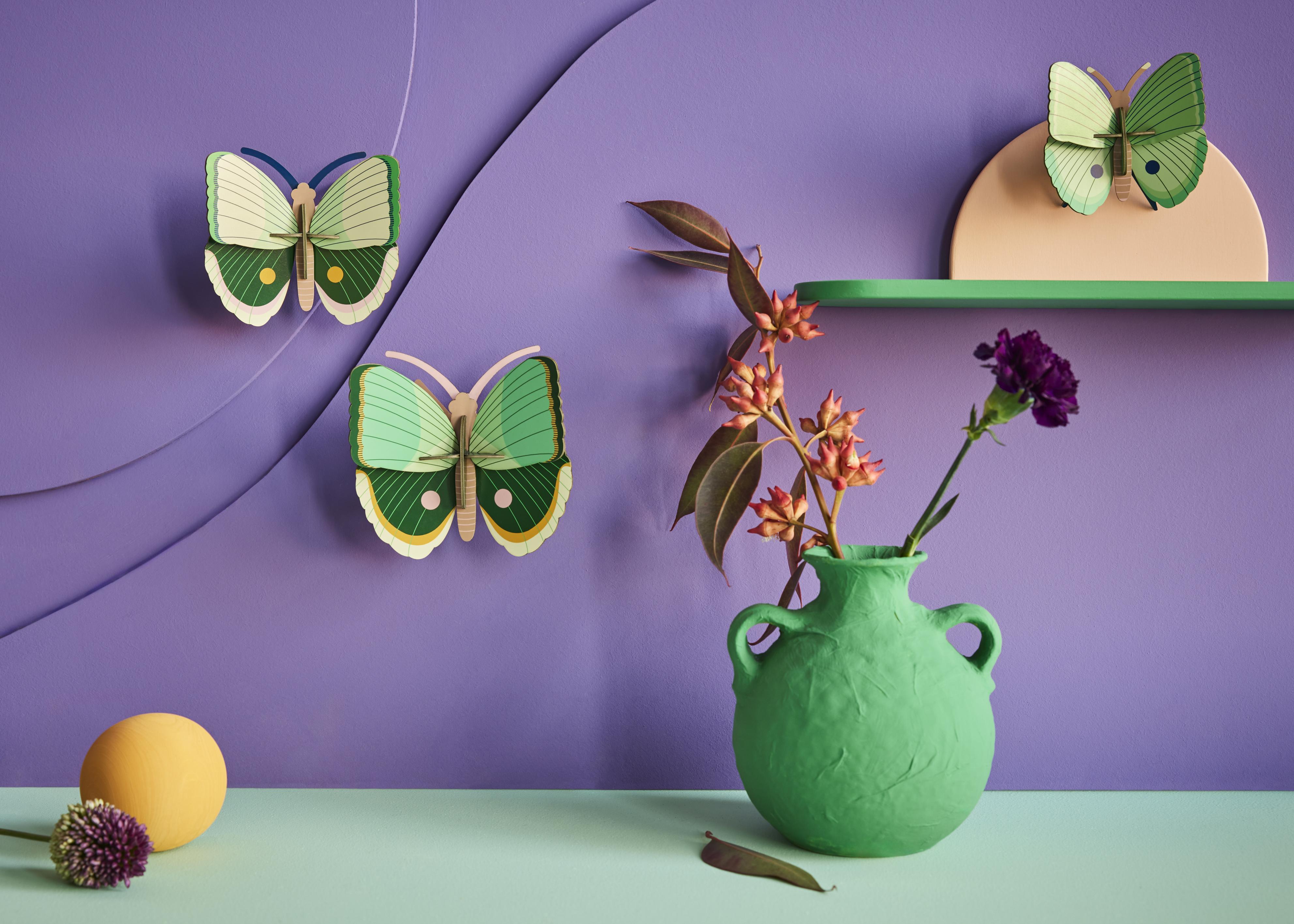 Fern Striped Butterflies - Sæt m. 3 - Studio ROOF