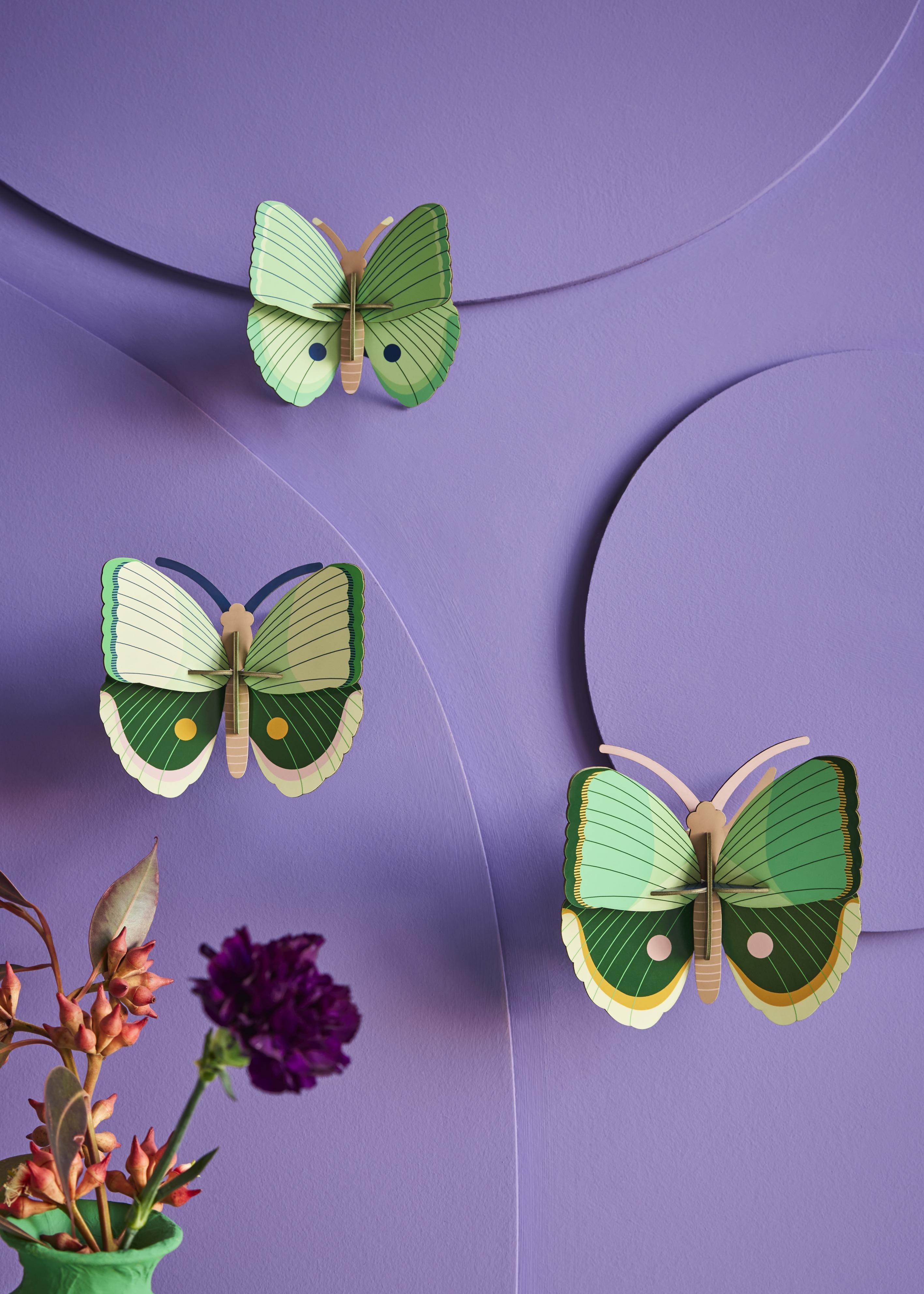 Fern Striped Butterflies - Sæt m. 3 - Studio ROOF