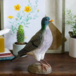 Huldue DecoBird - Håndskåret Træfigur Af Wildlife Garden