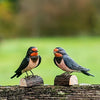 Landsvale DecoBird - Håndskåret Træfigur Af Wildlife Garden🪶