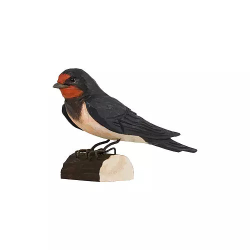 Landsvale DecoBird - Håndskåret Træfigur Af Wildlife Garden🪶