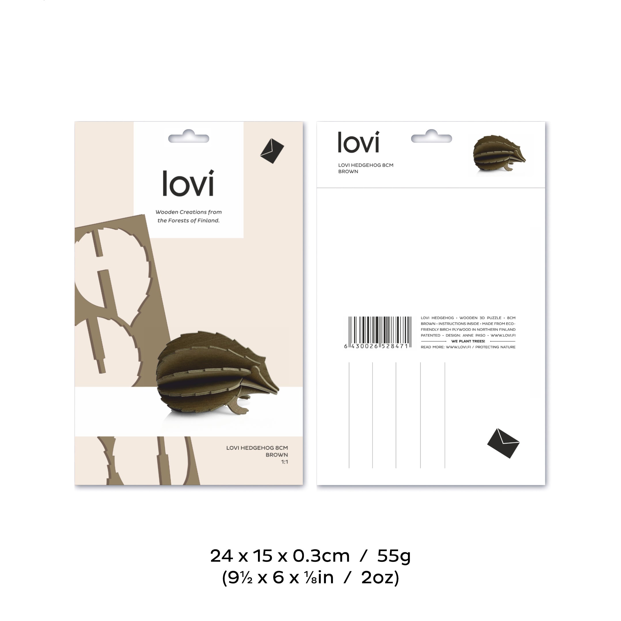Pindsvin 8 cm - Lovi