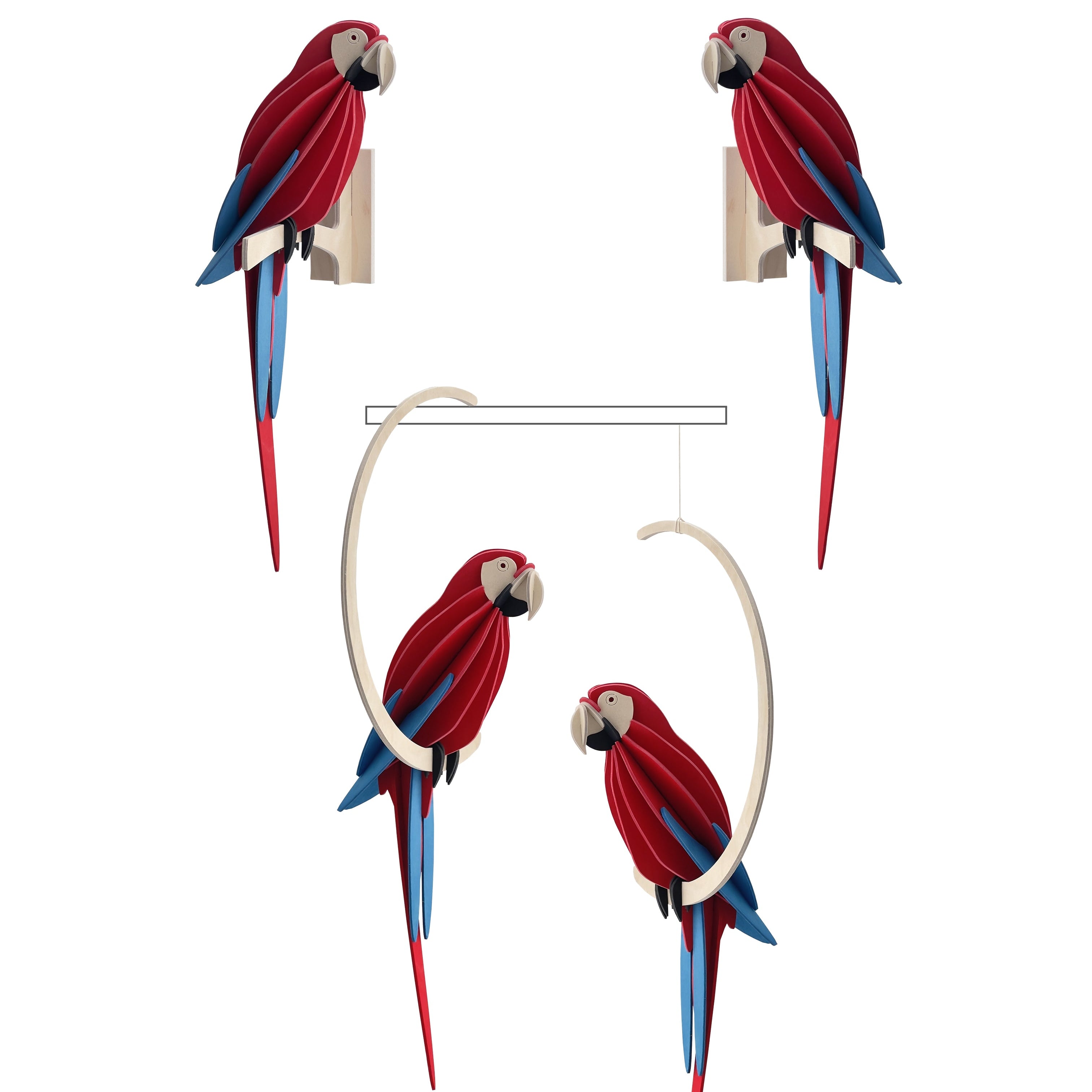 Rød Papegøje - Scarlet Macaw - Lovi