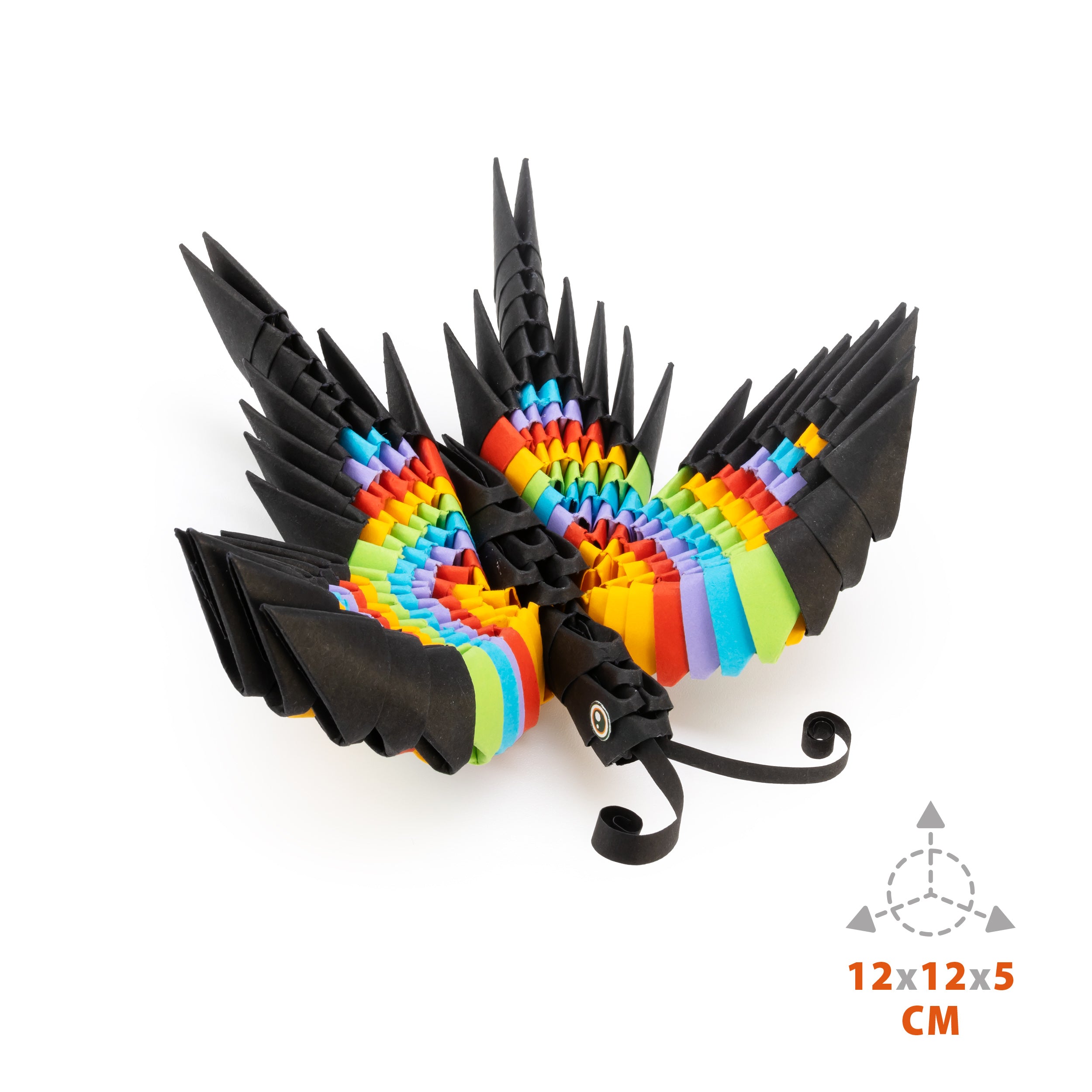 3D Sommerfugl - Origami (Byg-selv papirskulptur)