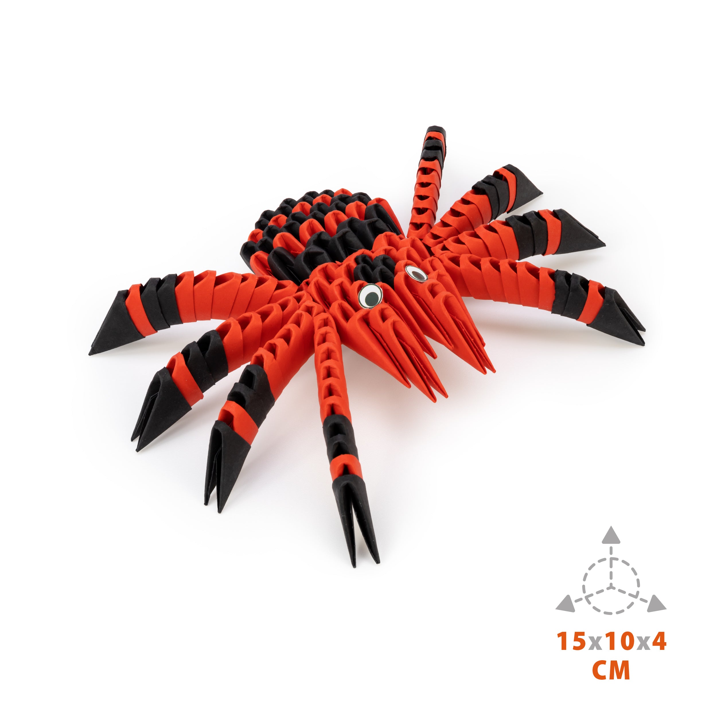 3D Edderkop - Origami (Byg-selv papirskulptur)
