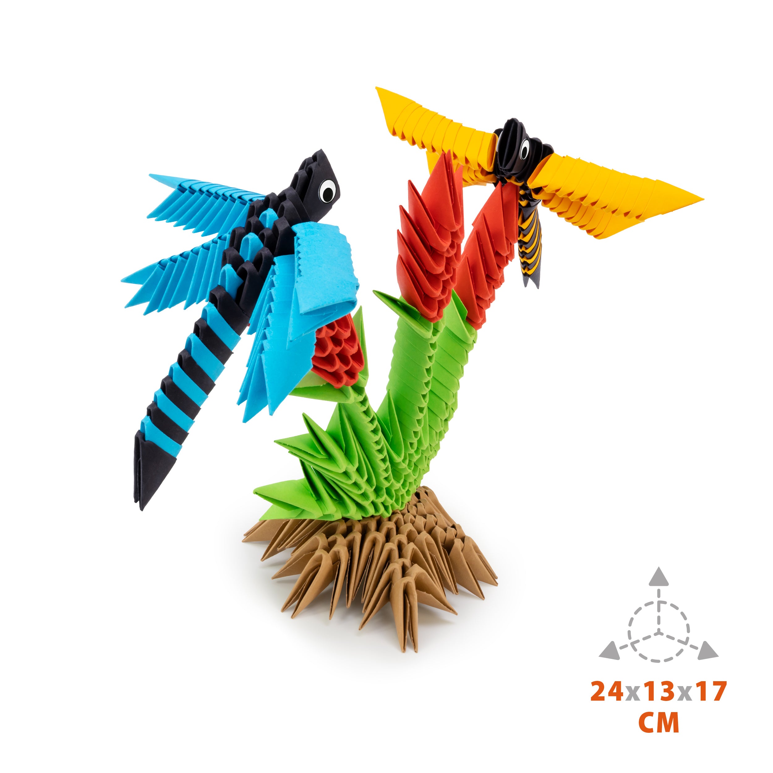 3D Guldsmede - Origami (Byg-selv papirskulptur)
