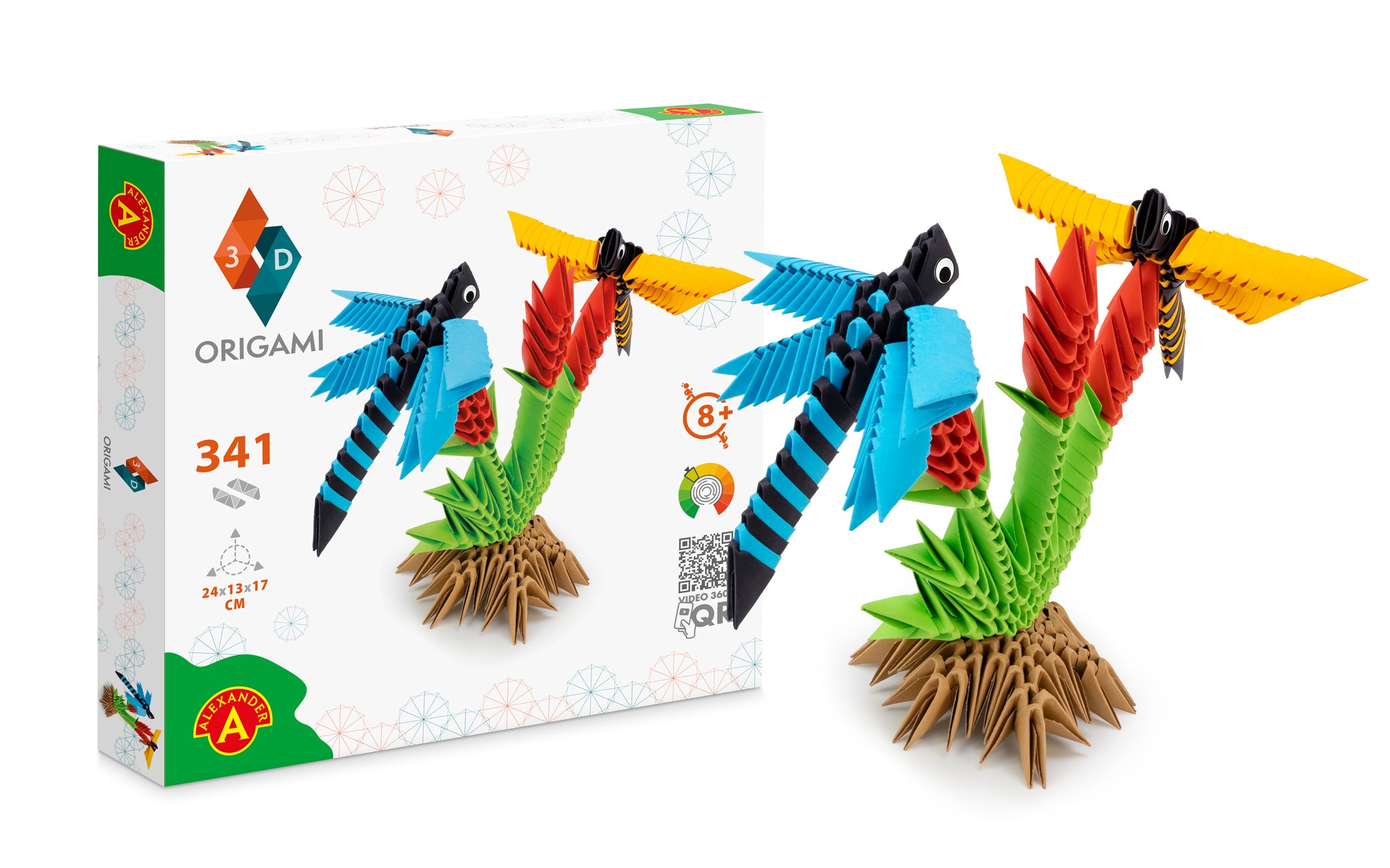 3D Guldsmede - Origami (Byg-selv papirskulptur - 341 pcs)