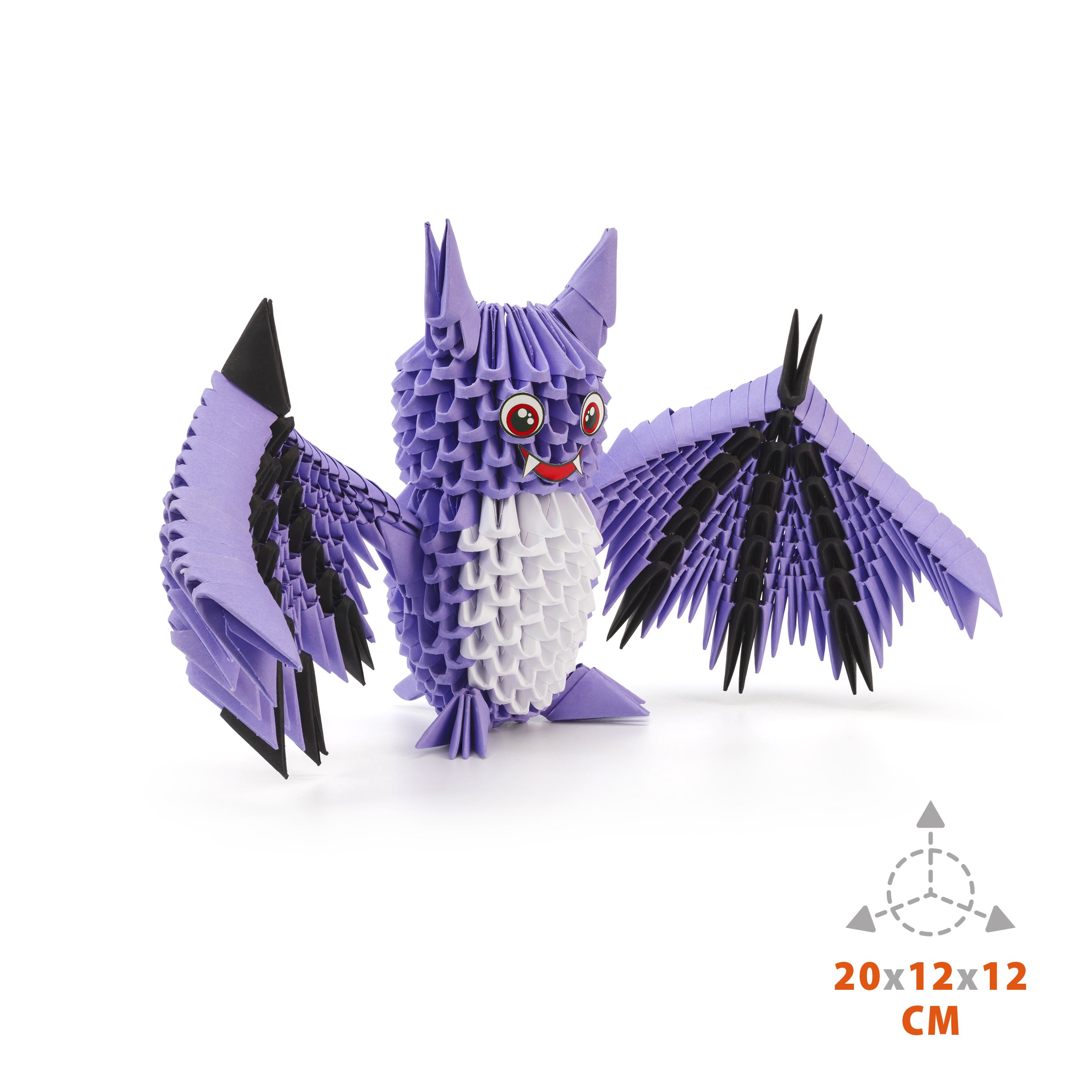 3D Flagermus - Origami (Byg-selv papirskulptur - 542 pcs)