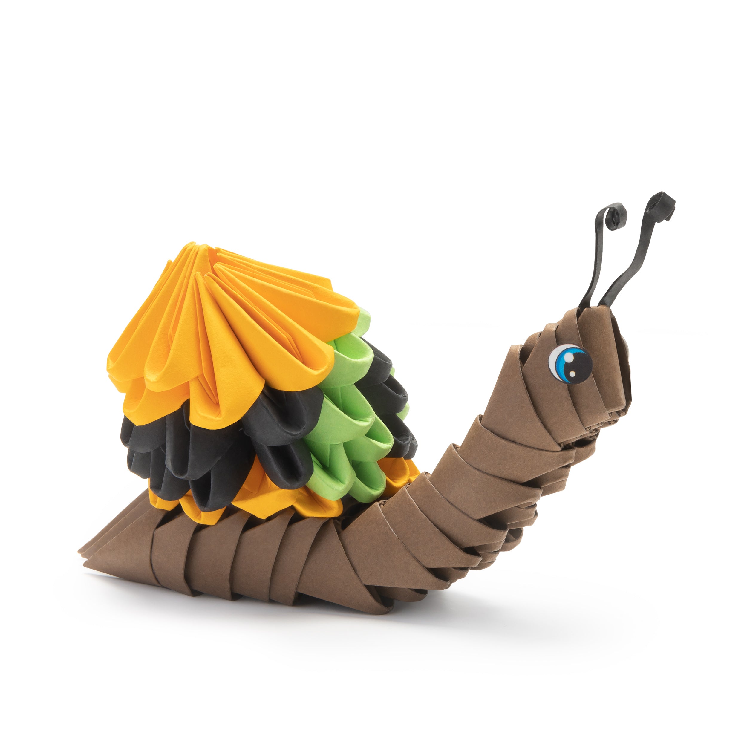 3D Snegl - Origami (Byg-selv papirskulptur)