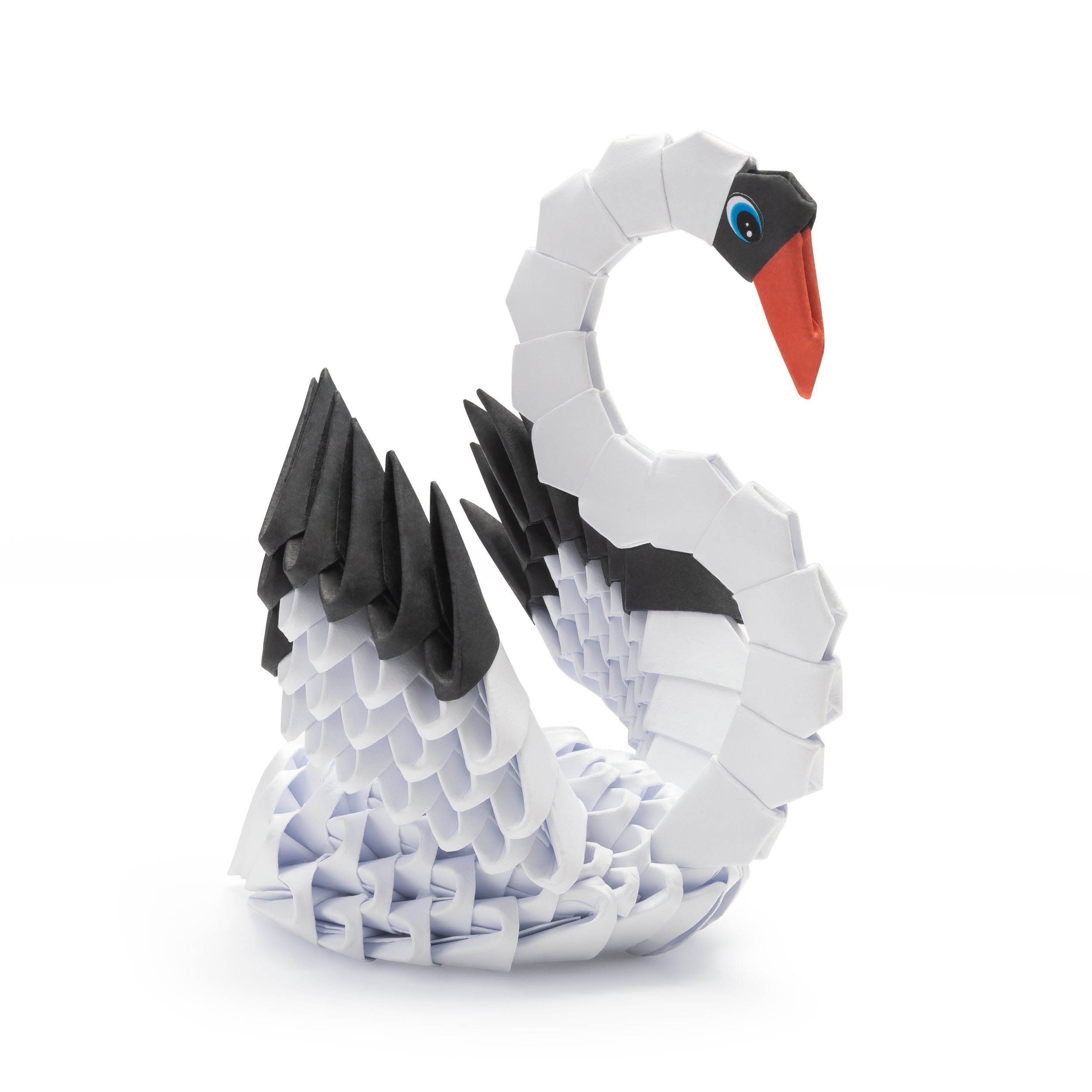 3D Svane - Origami (Byg-selv papirskulptur)