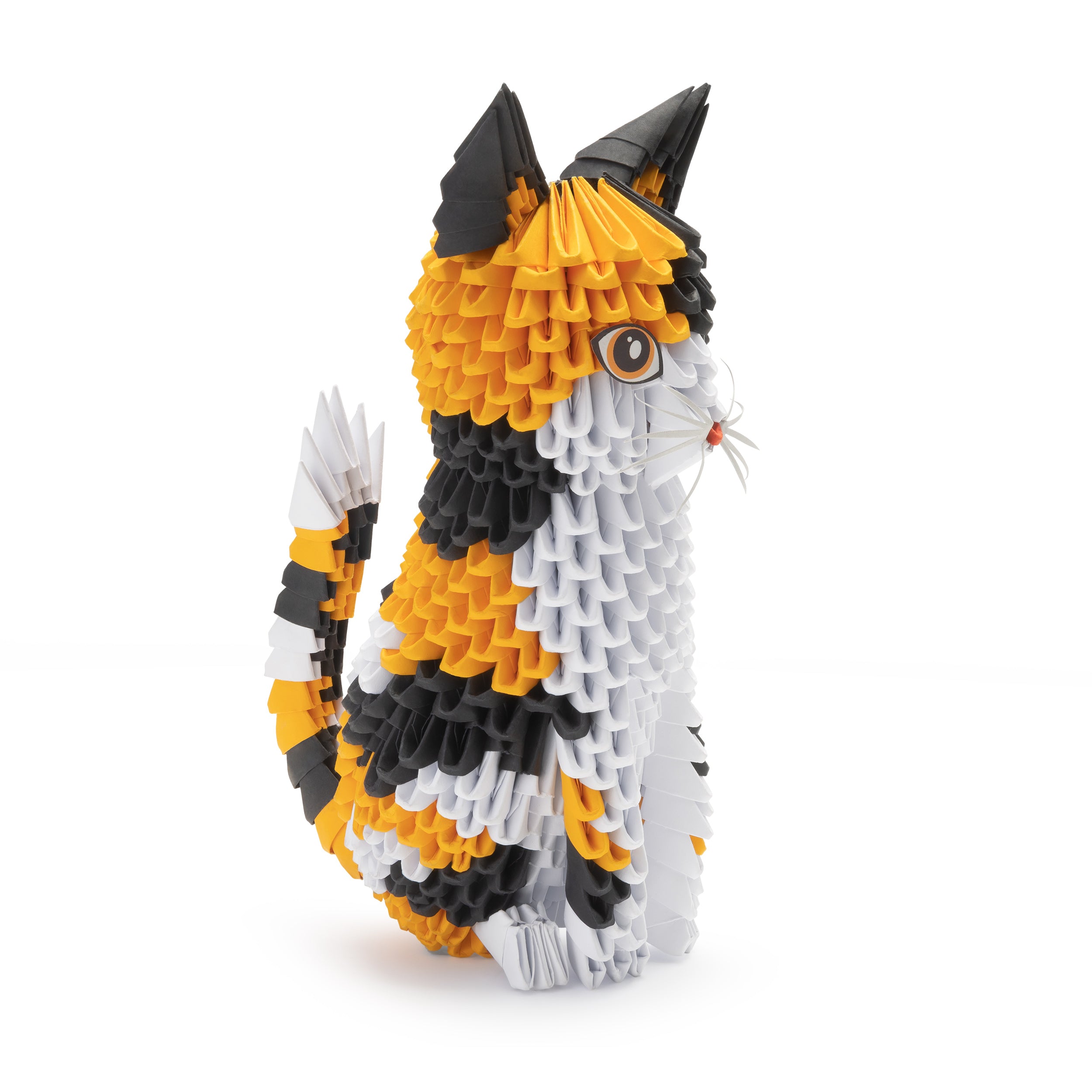 3D Kat - Origami (Byg-selv papirskulptur - 743 pcs)
