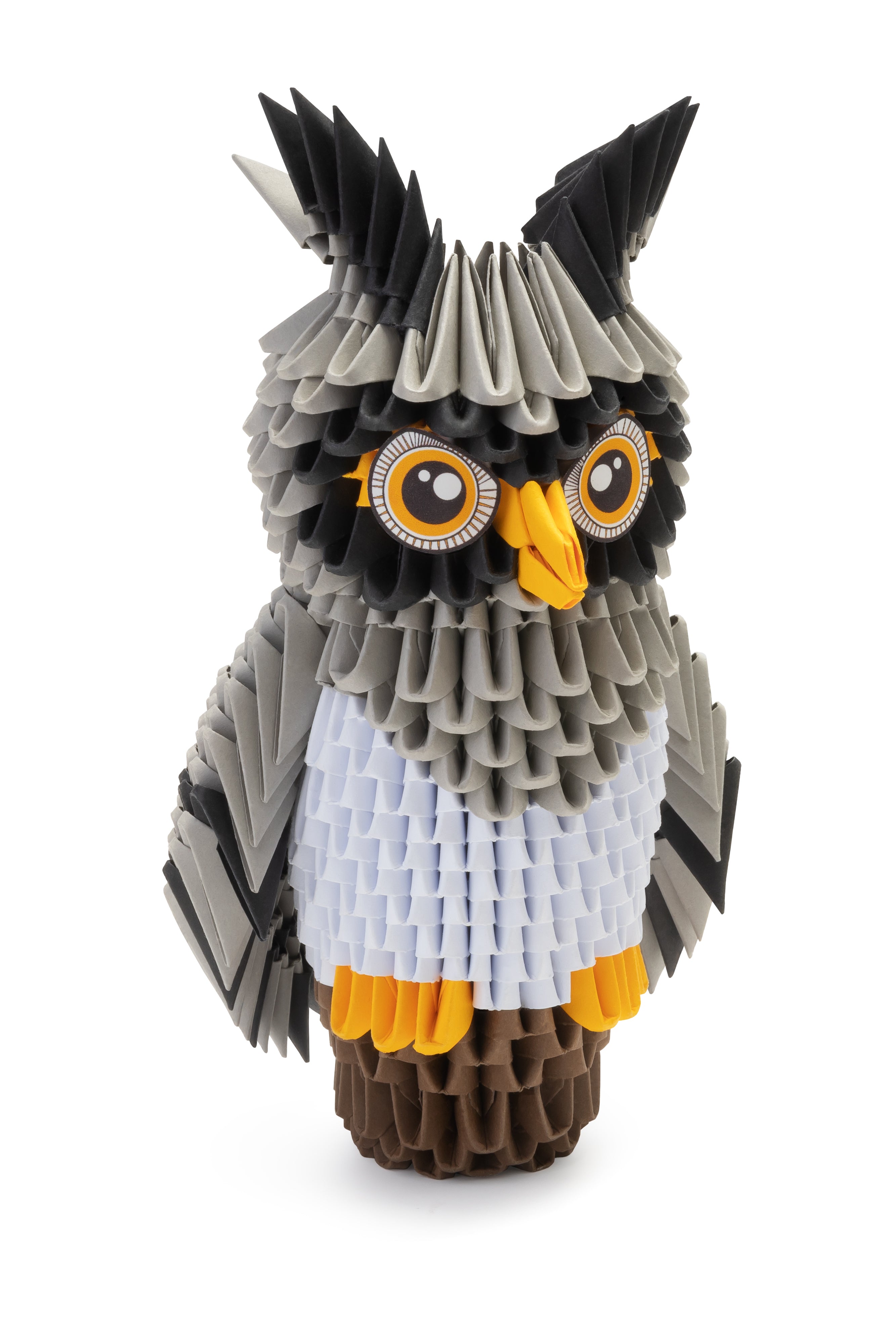 3D Ugle - Origami (Byg-selv papirskulptur - 565 pcs)