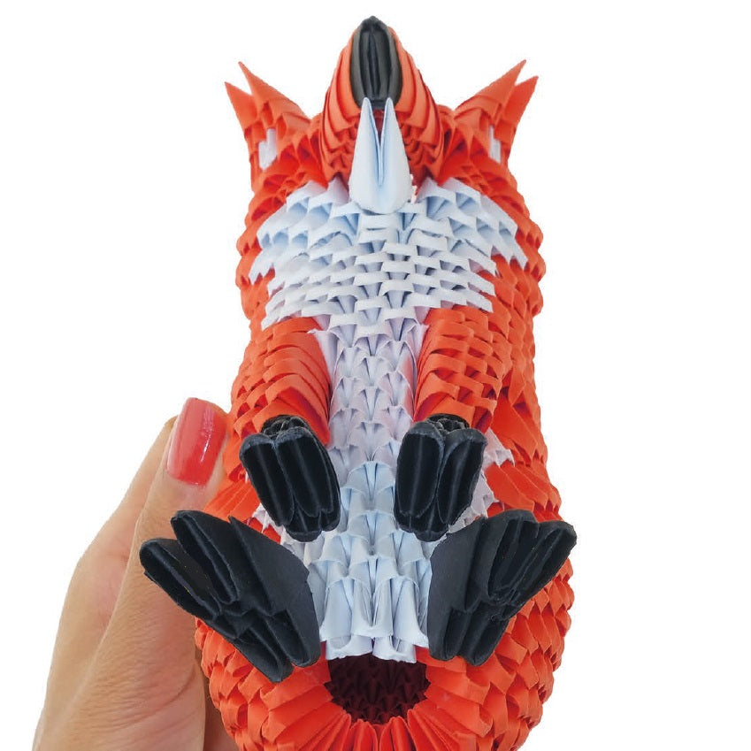 3D Ræv - Origami (Byg-selv papirskulptur - 777 pcs)