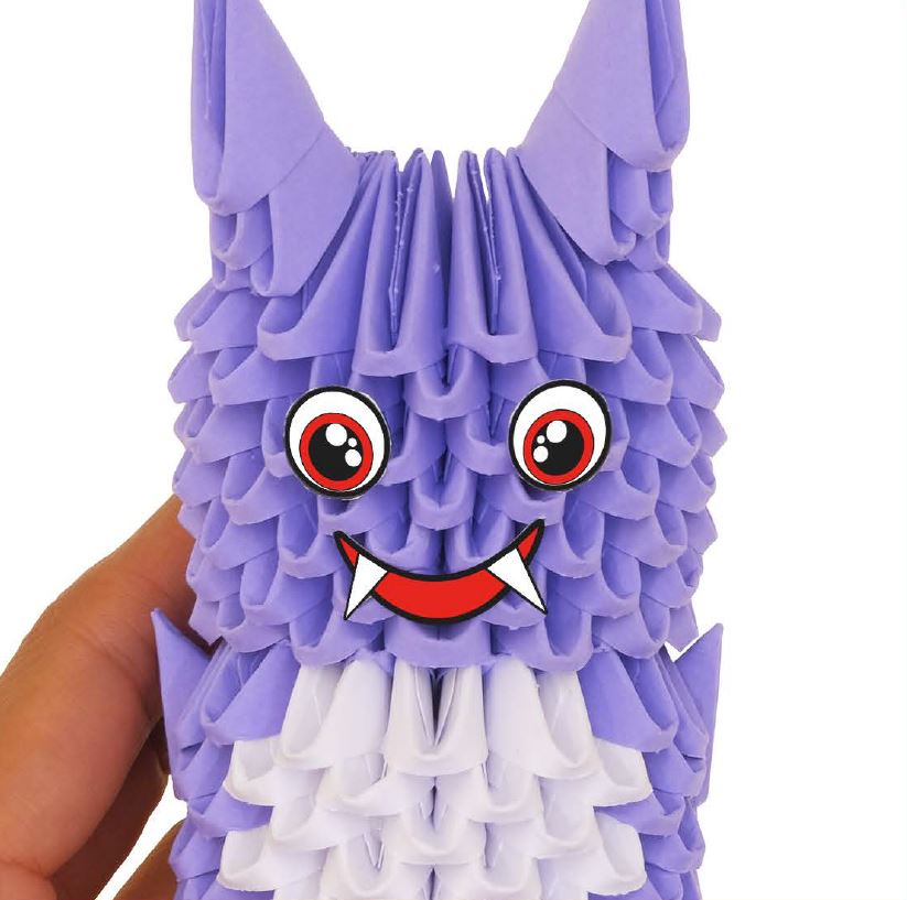 3D Flagermus - Origami (Byg-selv papirskulptur - 542 pcs)