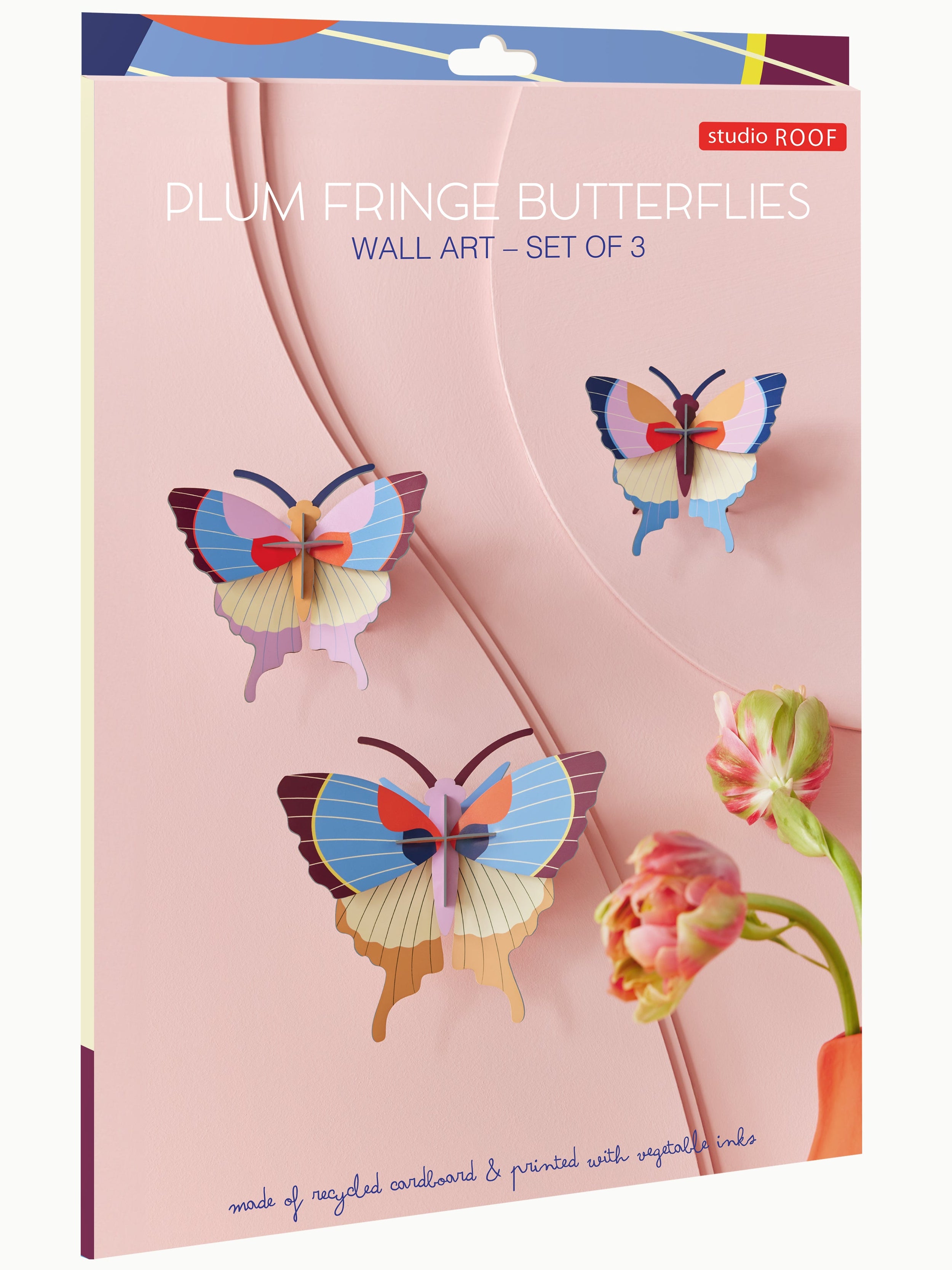 Plum Fringe Butterflies - Sæt m. 3 - Studio ROOF