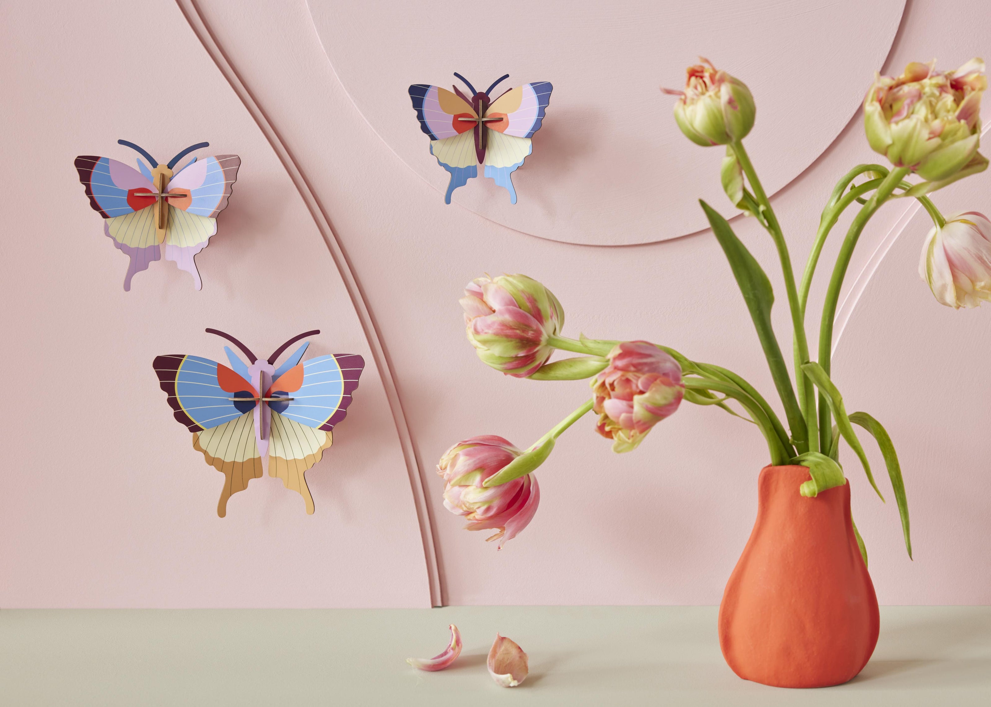 Plum Fringe Butterflies - Sæt m. 3 - Studio ROOF