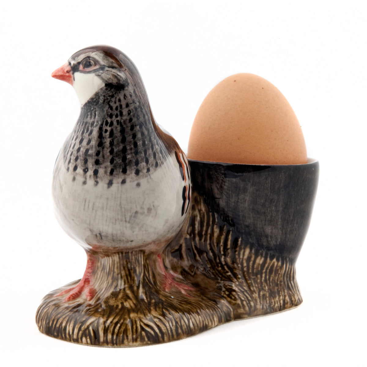 Æggebæger med Agerhøne – Håndmalet stentøj fra Quail